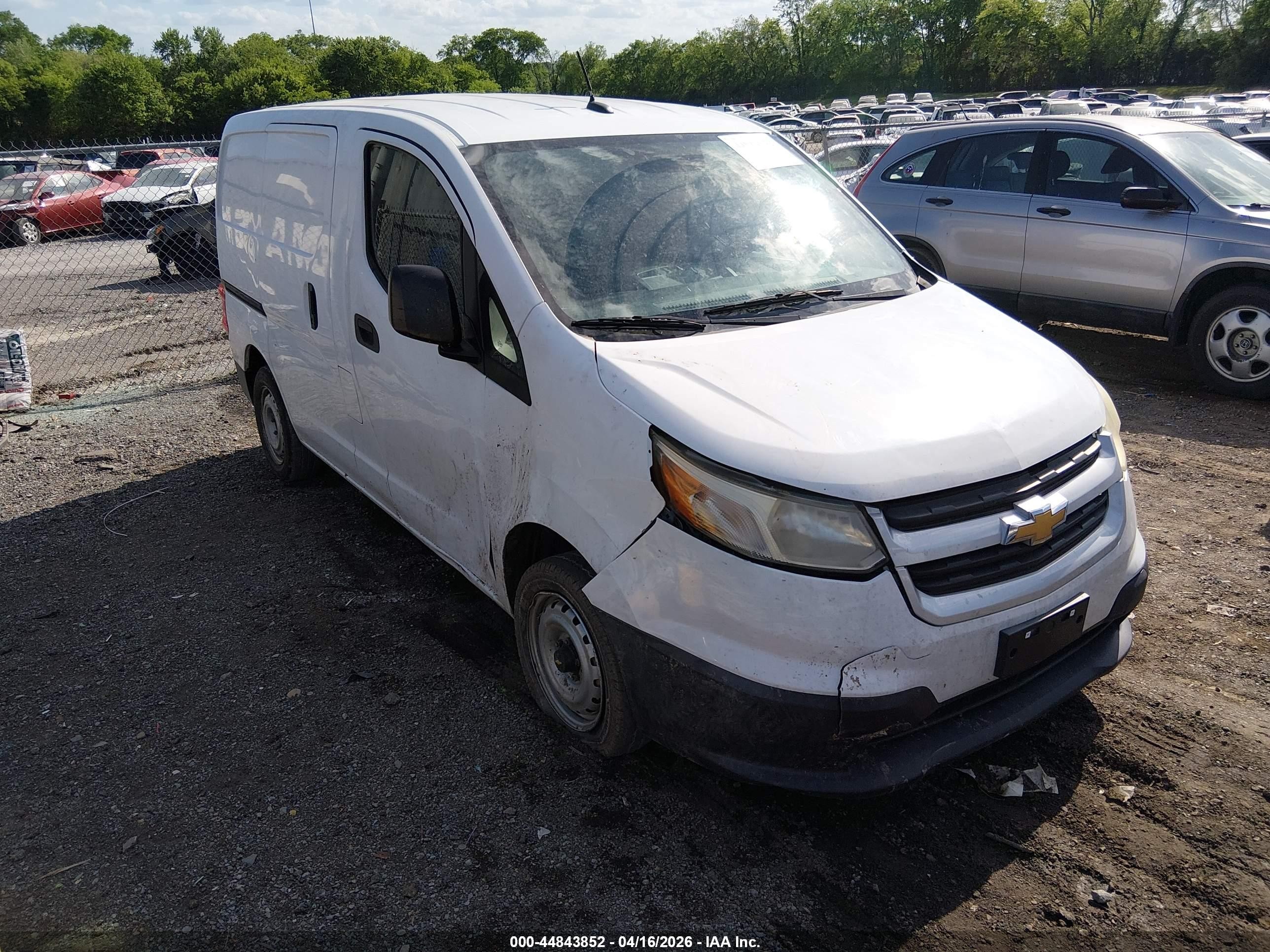 2015 Chevrolet City Express 1lt White vin: 3N63M0ZN7FK715985