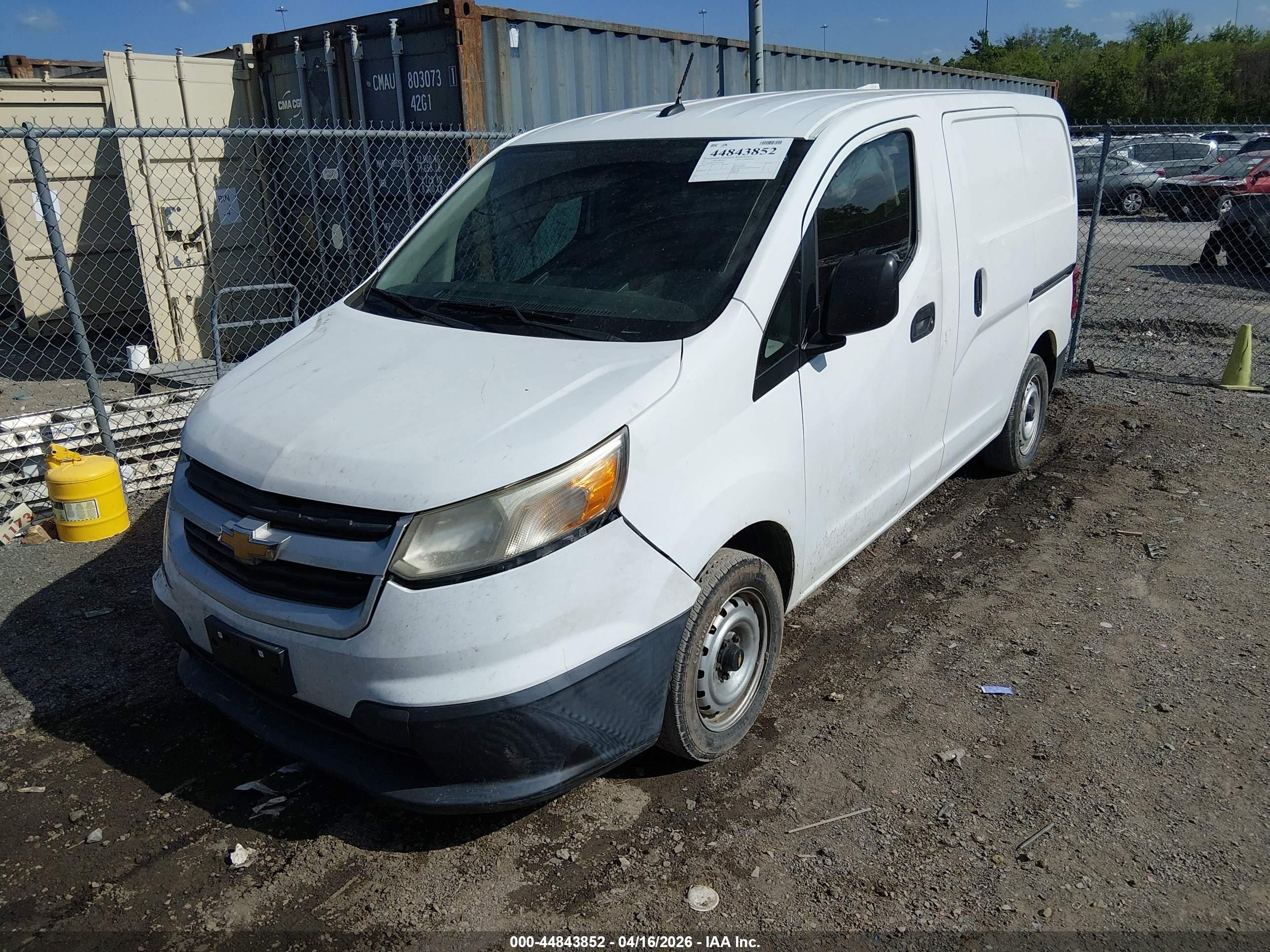 2015 Chevrolet City Express 1lt White vin: 3N63M0ZN7FK715985