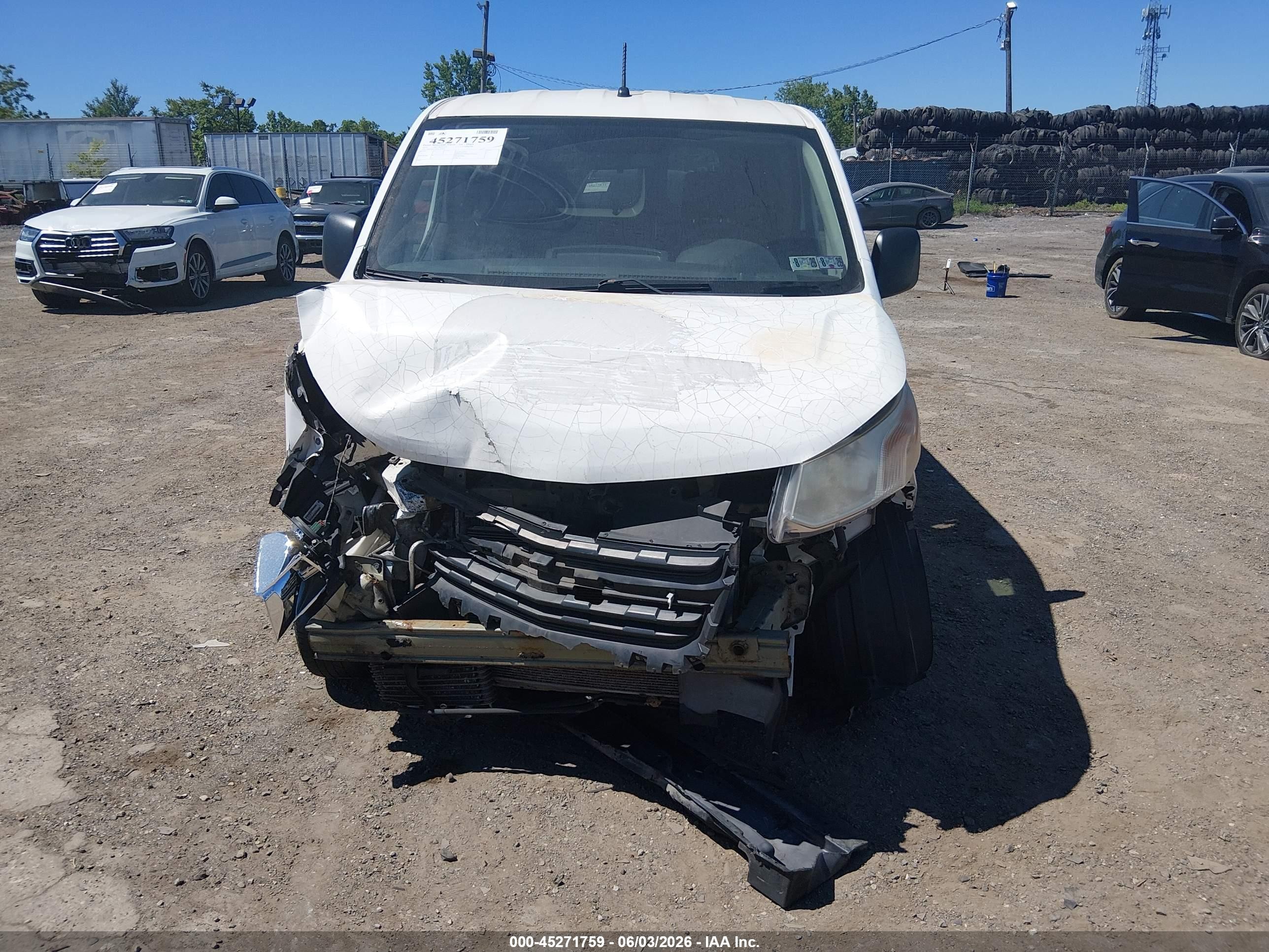 2015 Chevrolet City Express 1lt White vin: 3N63M0ZNXFK707816
