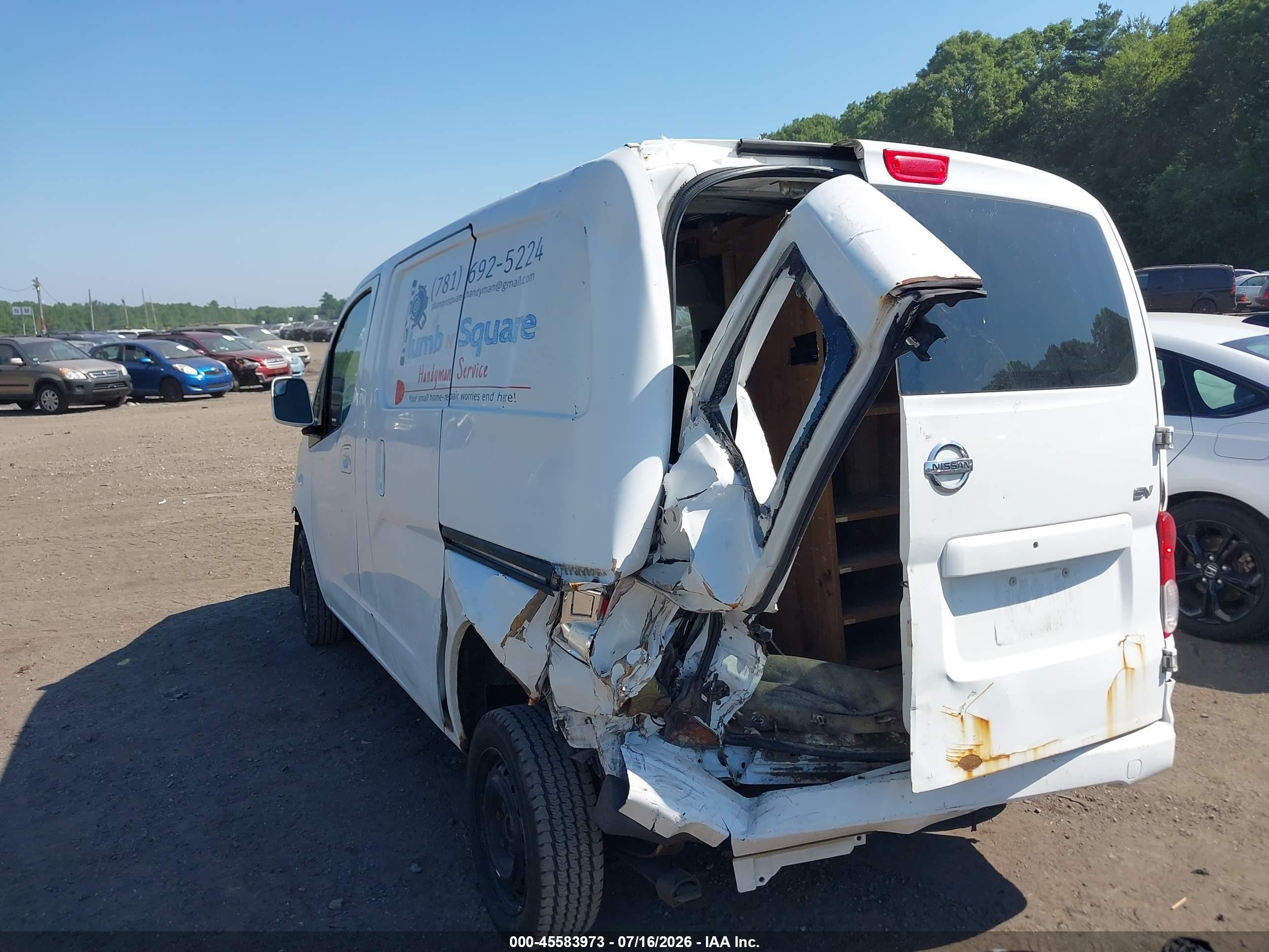 2013 Nissan Nv200 Sv White vin: 3N6CM0KN0DK690080