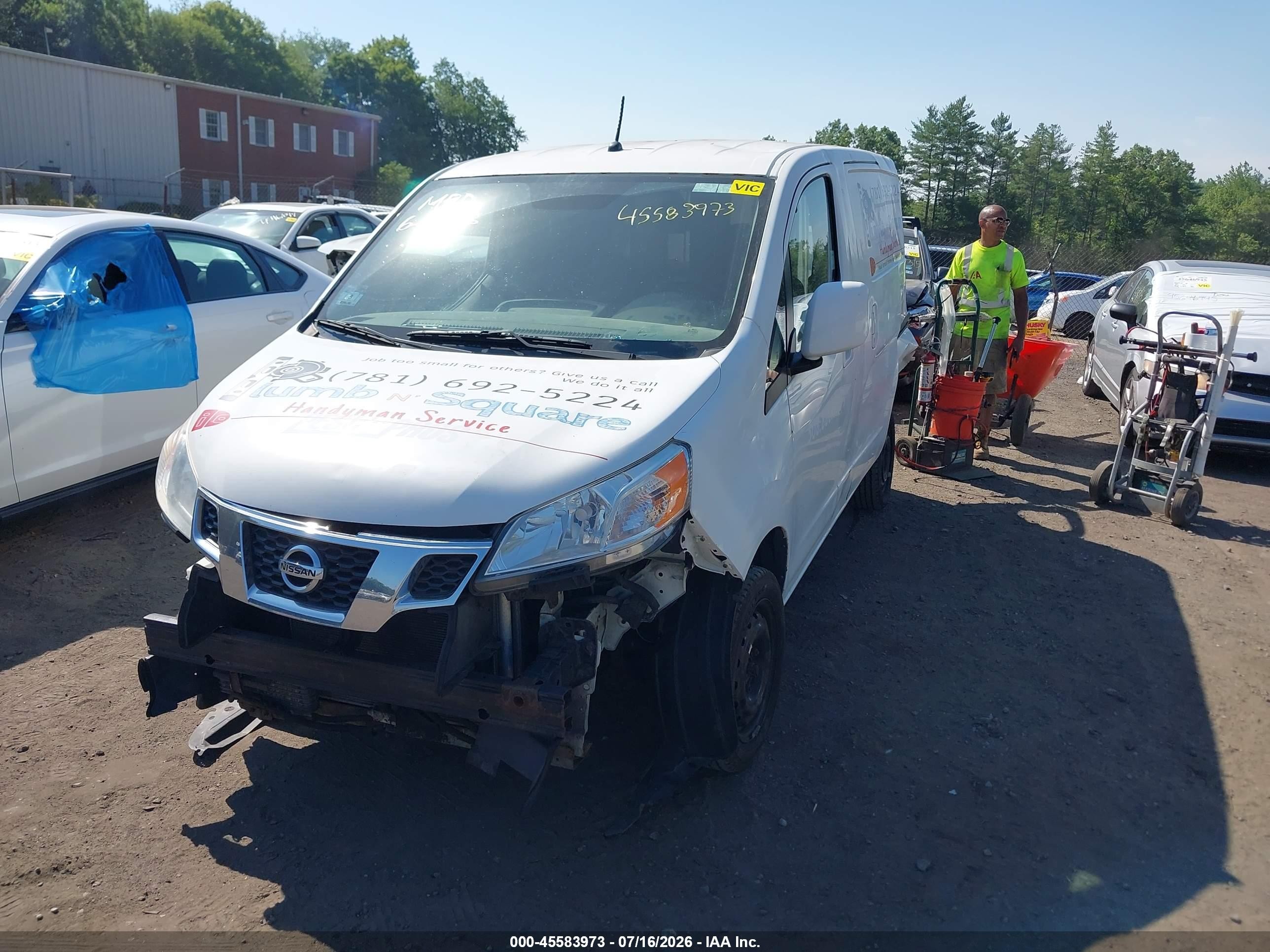 2013 Nissan Nv200 Sv White vin: 3N6CM0KN0DK690080
