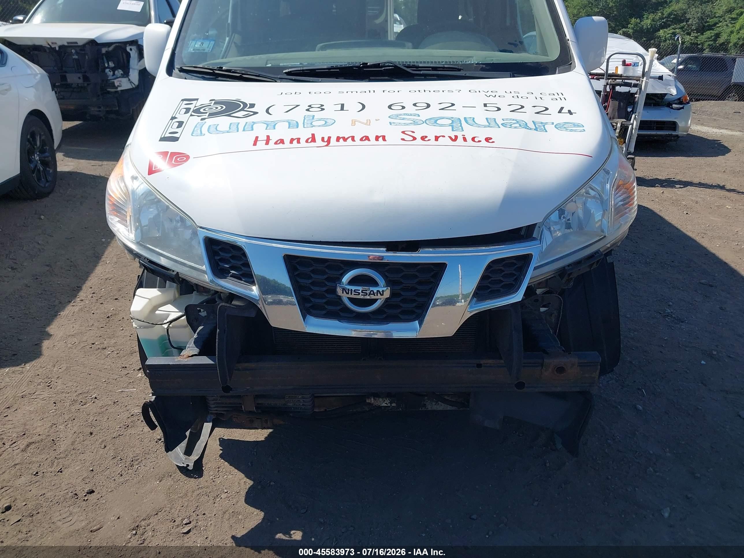 2013 Nissan Nv200 Sv White vin: 3N6CM0KN0DK690080