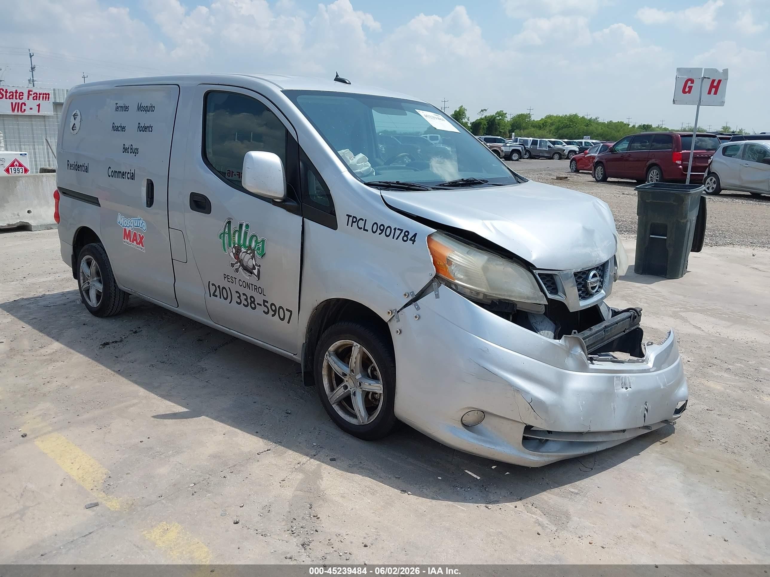 2014 Nissan Nv200 Sv Silver vin: 3N6CM0KN0EK692820