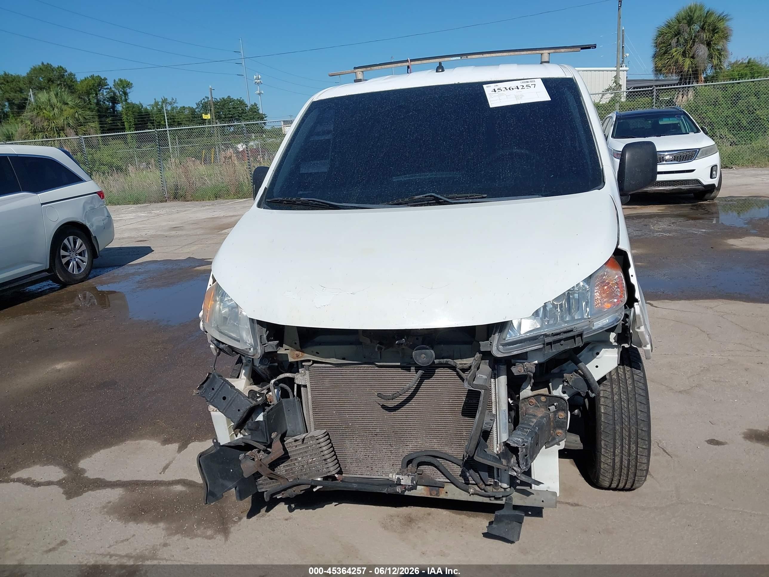 2014 Nissan Nv200 S/sv White vin: 3N6CM0KN0EK697287