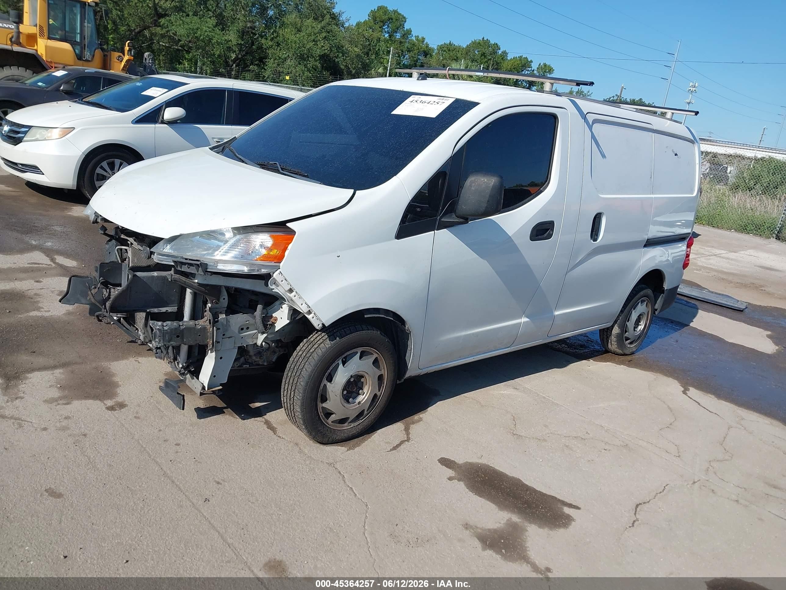 2014 Nissan Nv200 S/sv White vin: 3N6CM0KN0EK697287