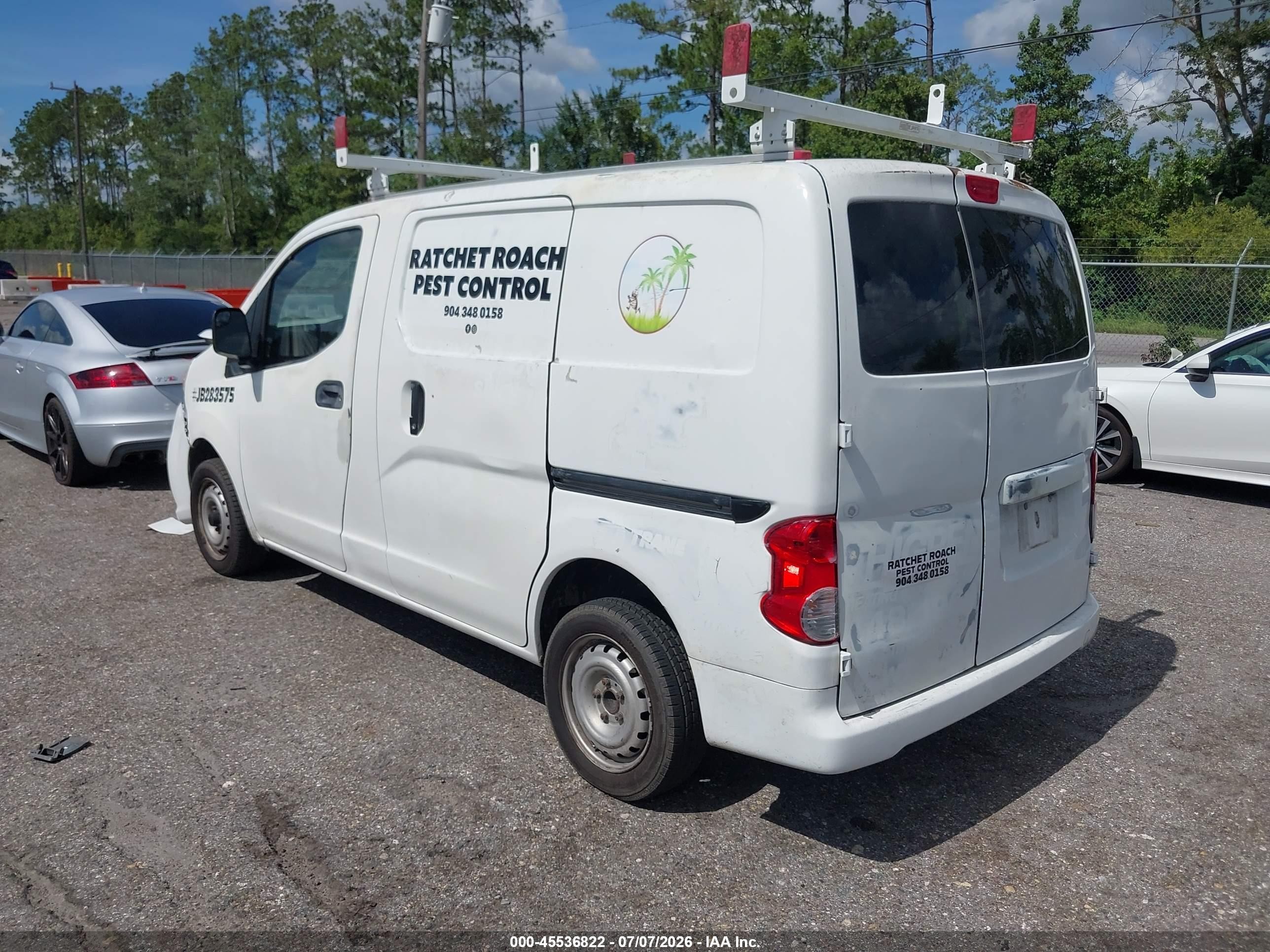 2015 Nissan Nv200 S/sv White vin: 3N6CM0KN1FK716415