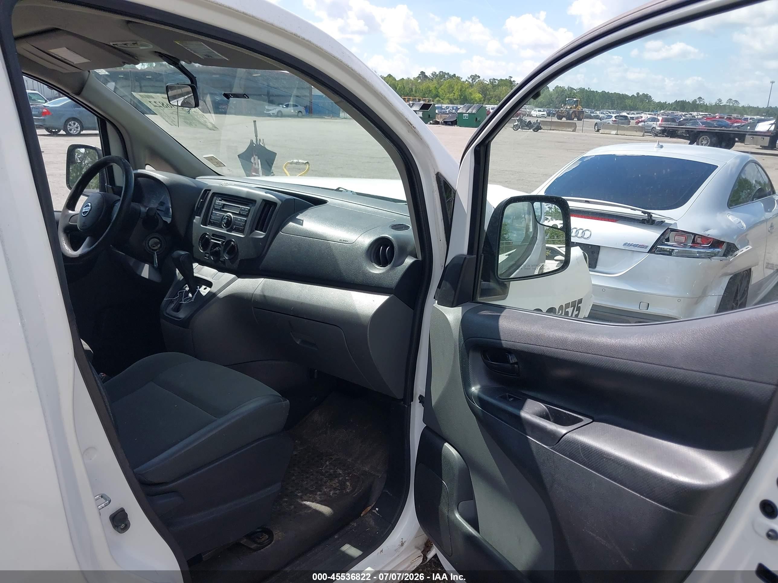 2015 Nissan Nv200 S/sv White vin: 3N6CM0KN1FK716415