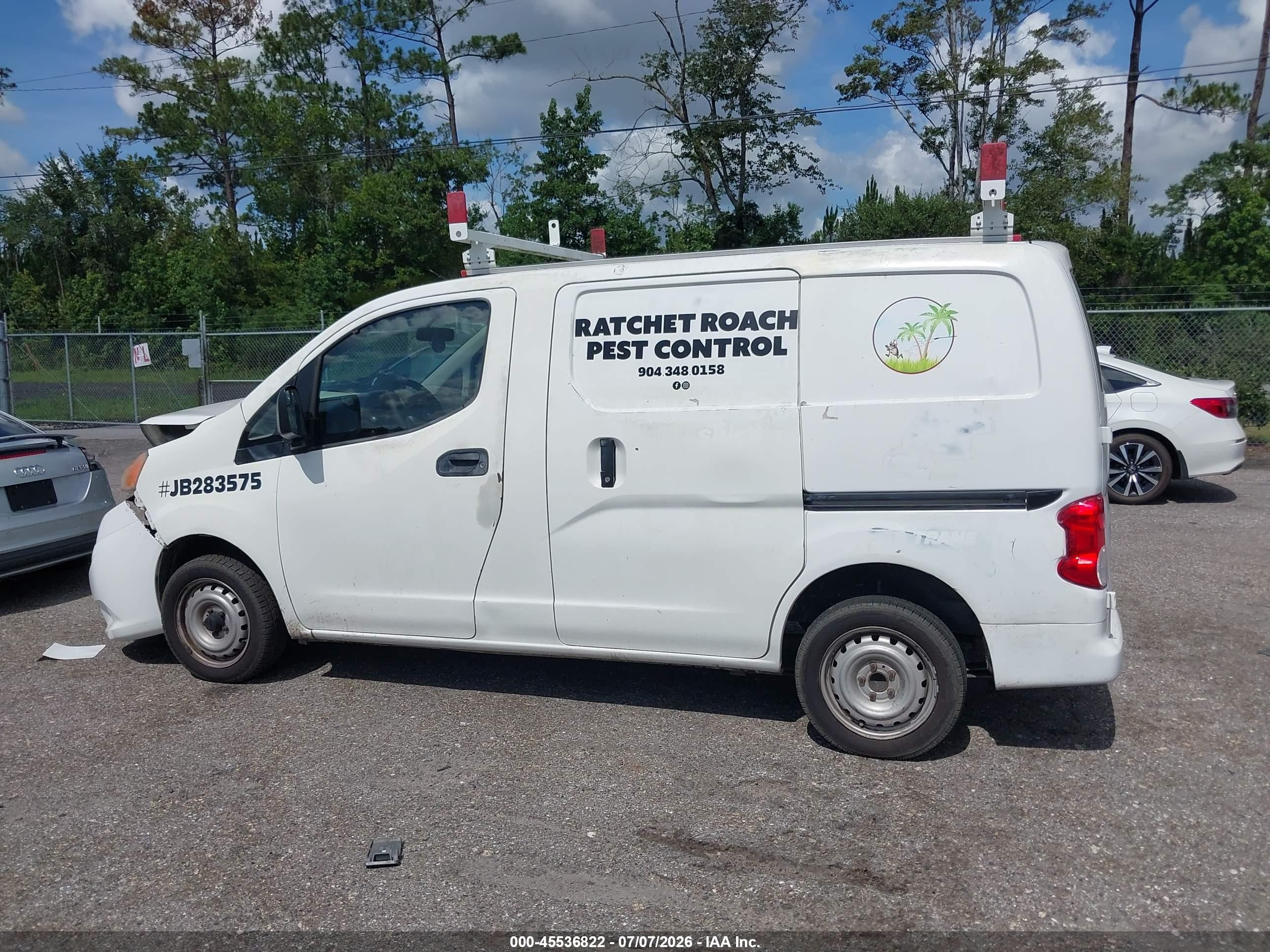 2015 Nissan Nv200 S/sv White vin: 3N6CM0KN1FK716415