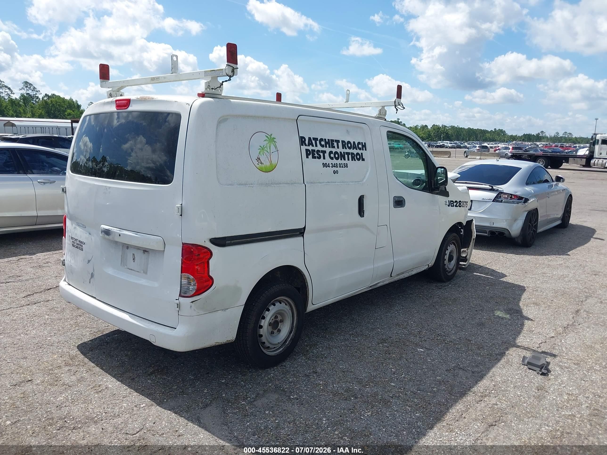 2015 Nissan Nv200 S/sv White vin: 3N6CM0KN1FK716415