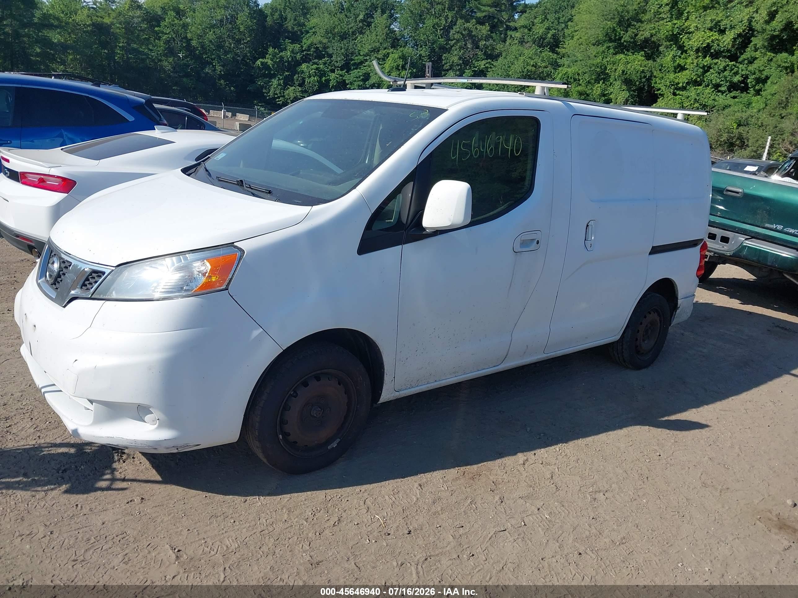 2013 Nissan Nv200 Sv White vin: 3N6CM0KN2DK694969