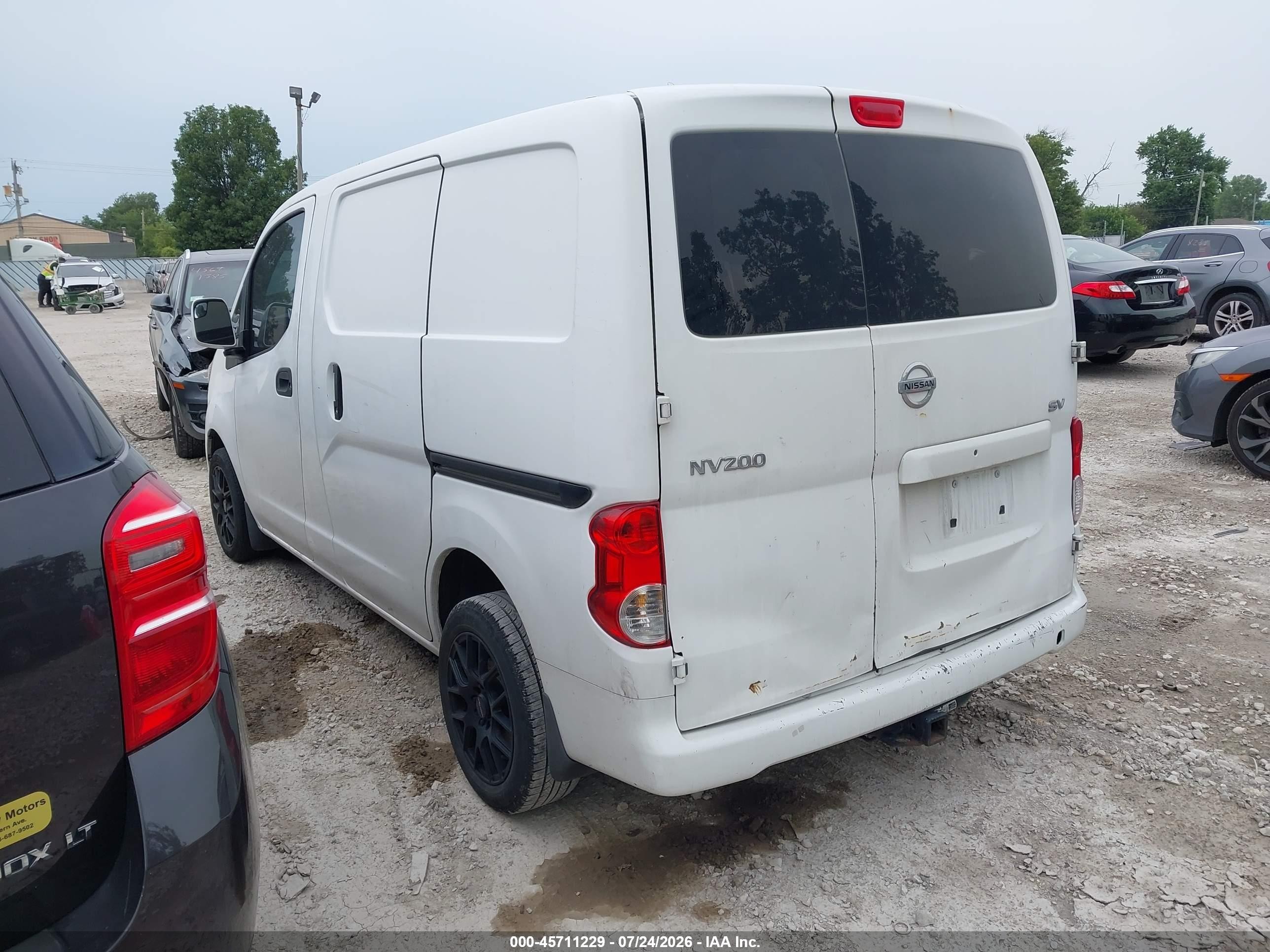 2014 Nissan Nv200 S/sv White vin: 3N6CM0KN2EK693290
