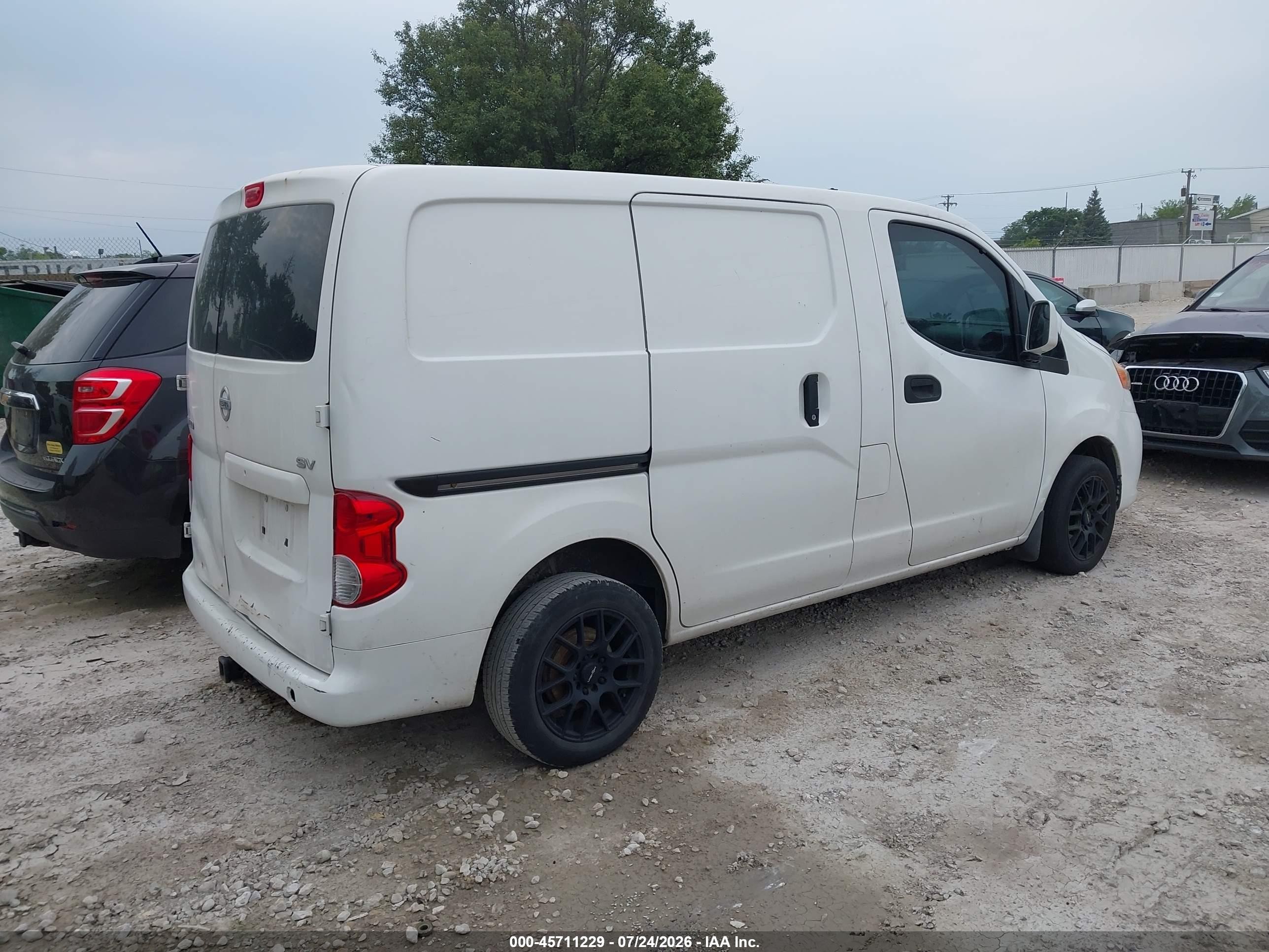 2014 Nissan Nv200 S/sv White vin: 3N6CM0KN2EK693290