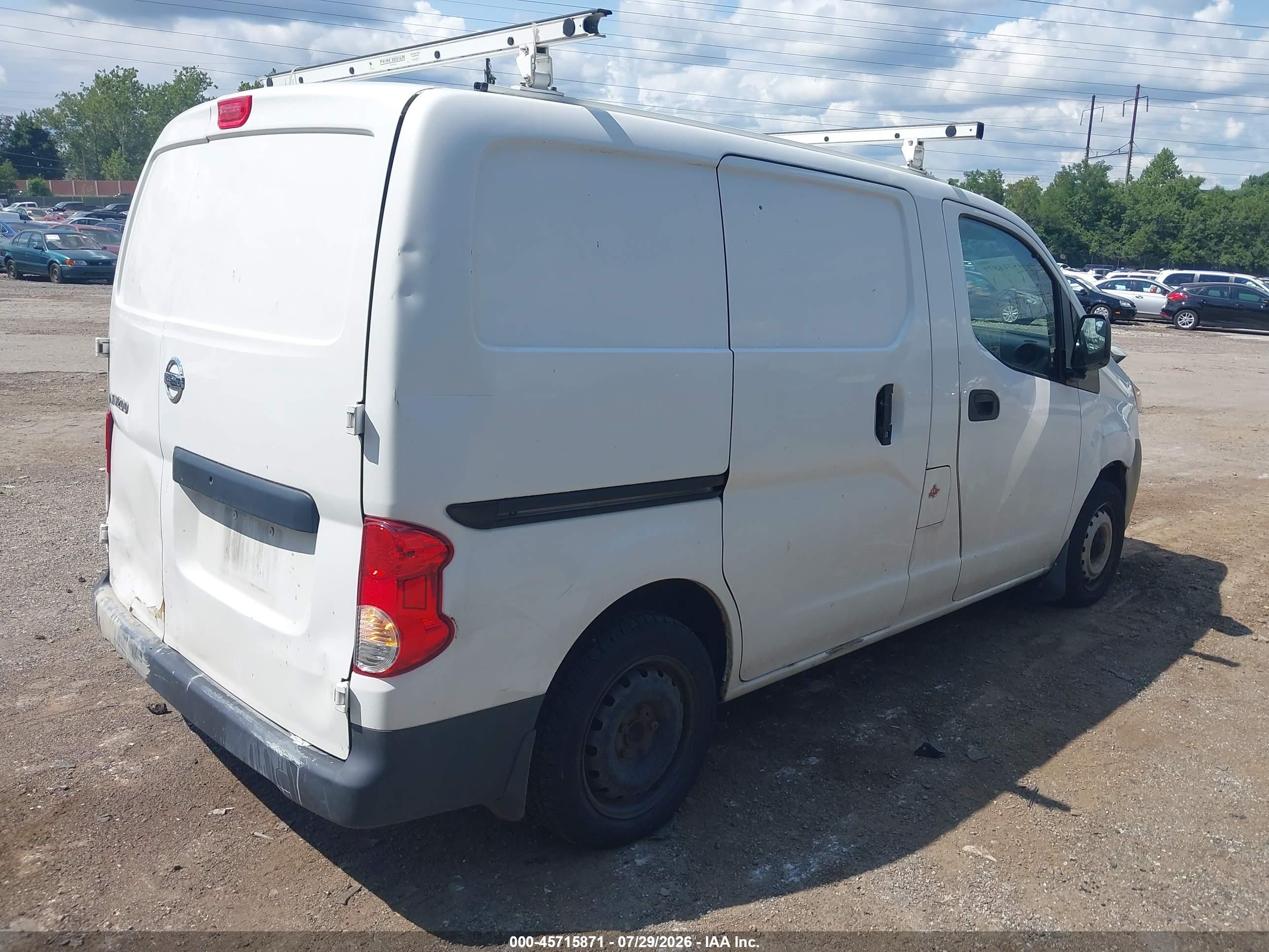 2014 Nissan Nv200 Sv White vin: 3N6CM0KN2EK700643