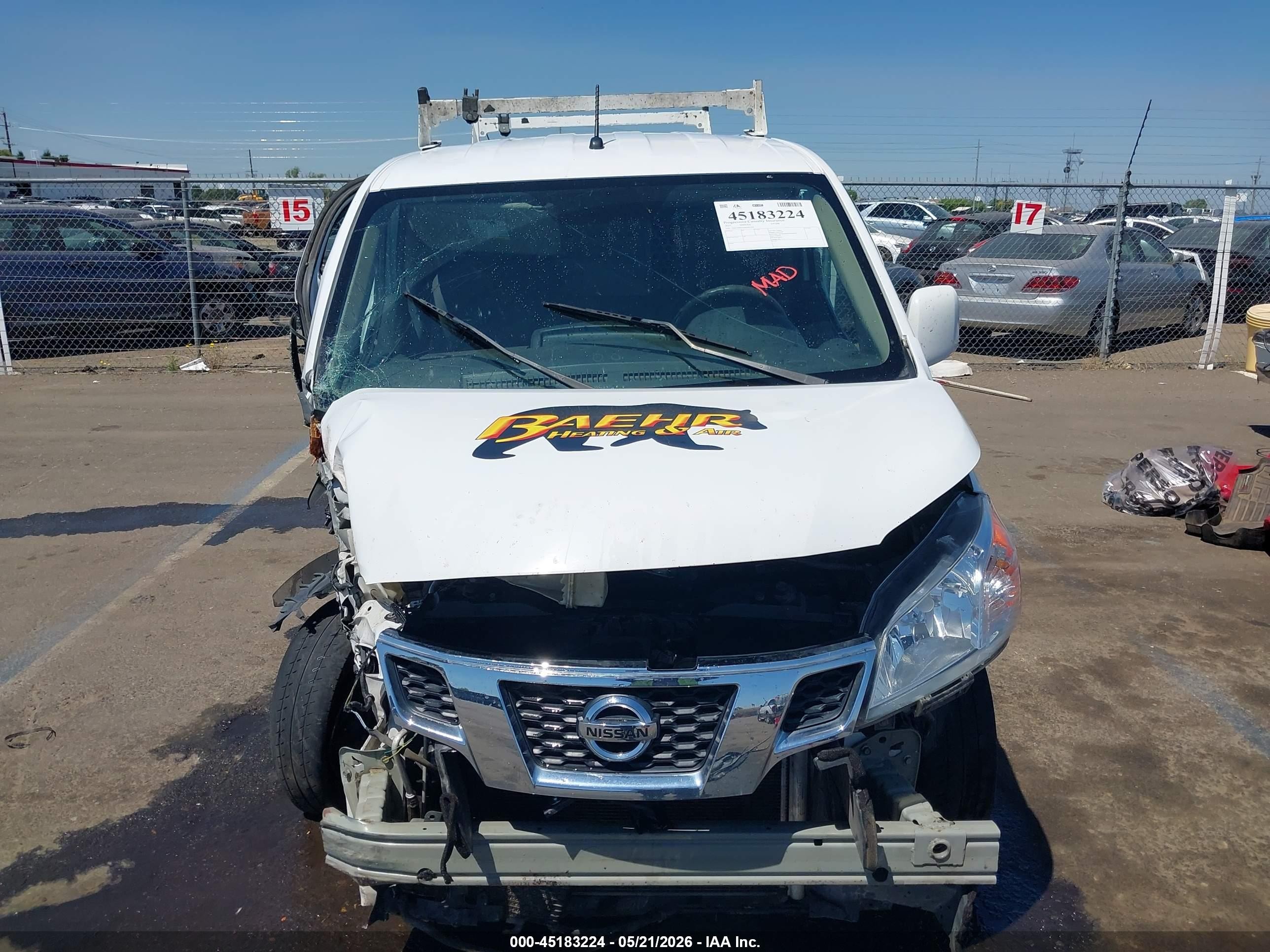 2017 Nissan Nv200 S/sv White vin: 3N6CM0KN2HK691494