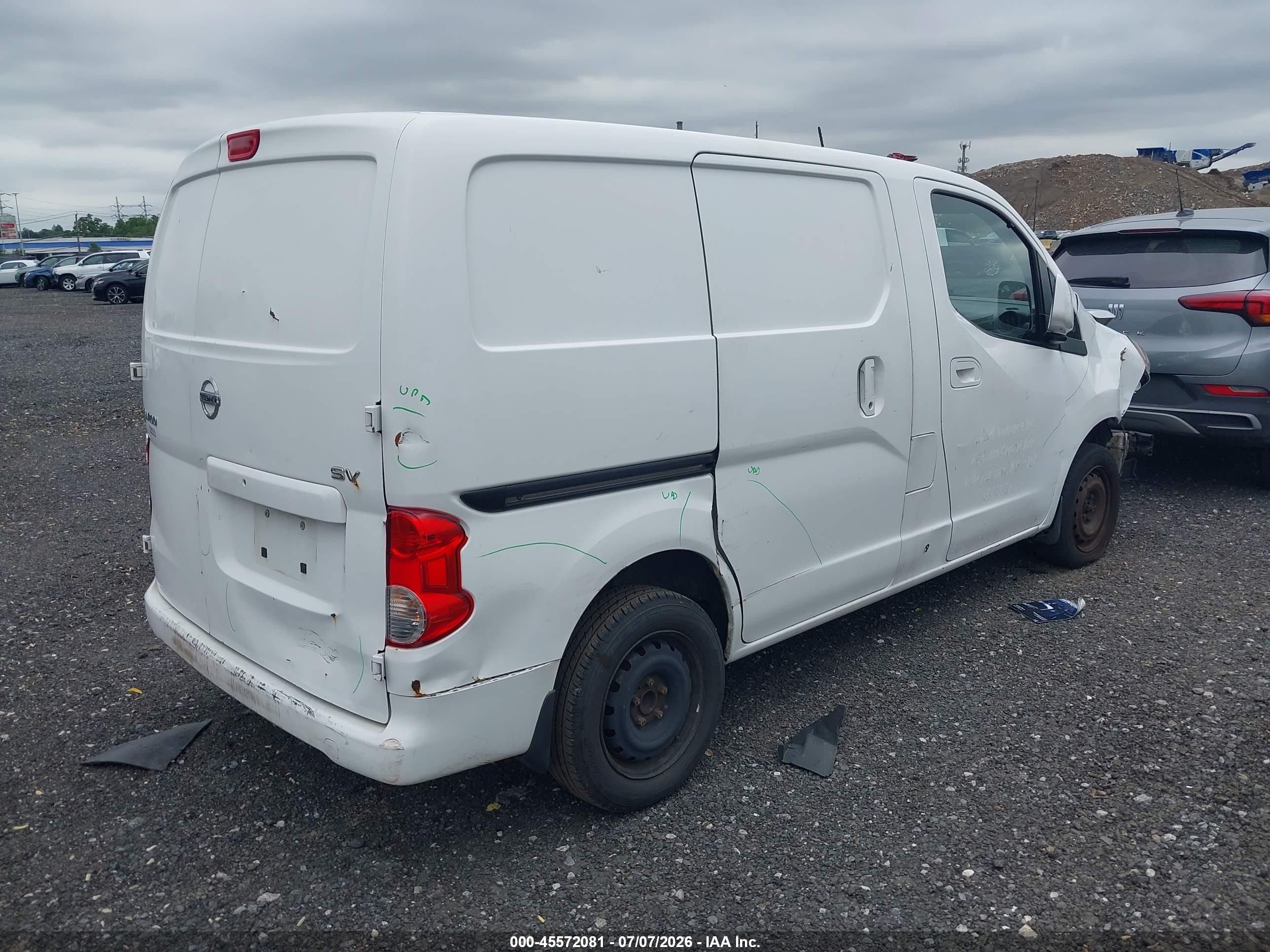 2013 Nissan Nv200 Sv White vin: 3N6CM0KN3DK692986