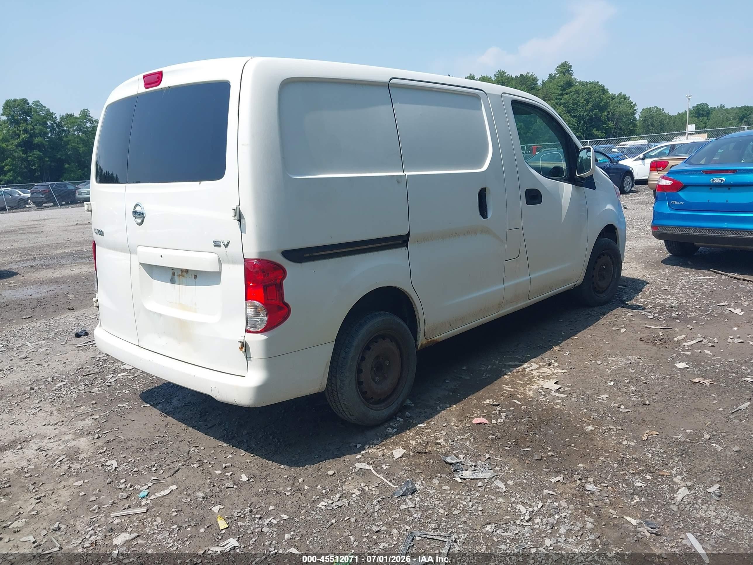 2014 Nissan Nv200 Sv White vin: 3N6CM0KN3EK698658