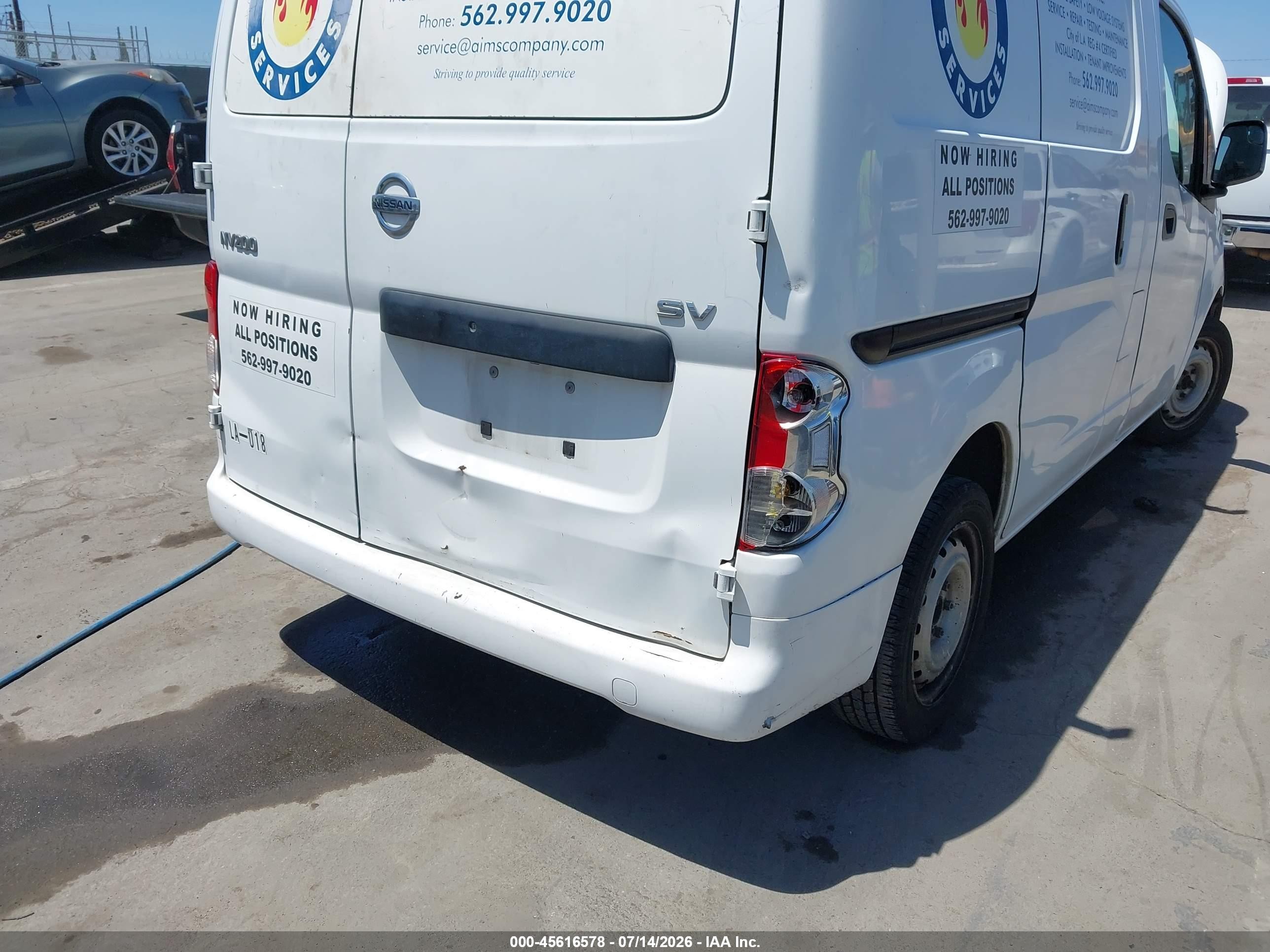 2013 Nissan Nv200 Sv White vin: 3N6CM0KN4DK690616