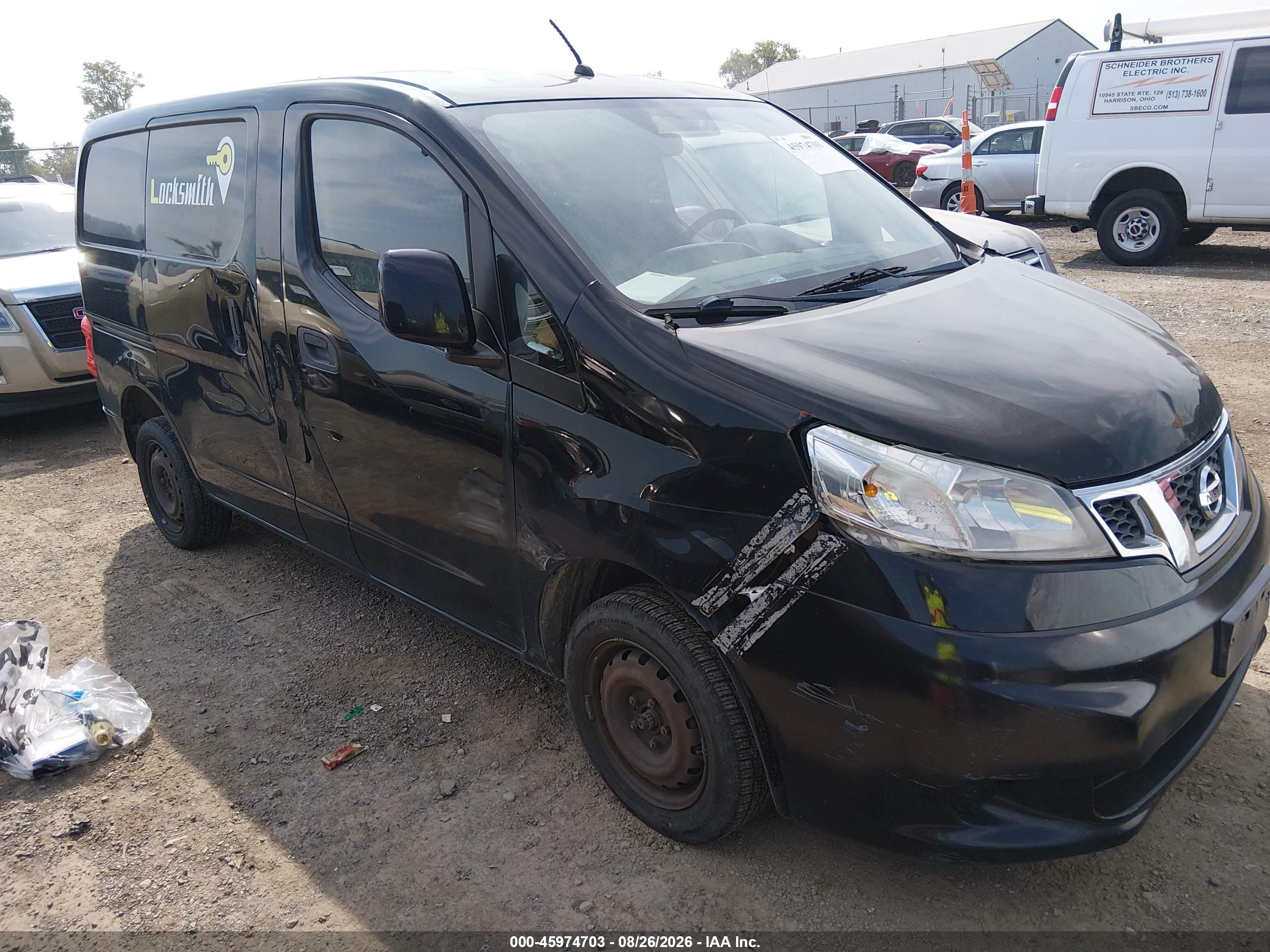 2014 Nissan Nv200 S/sv Black vin: 3N6CM0KN4EK692657