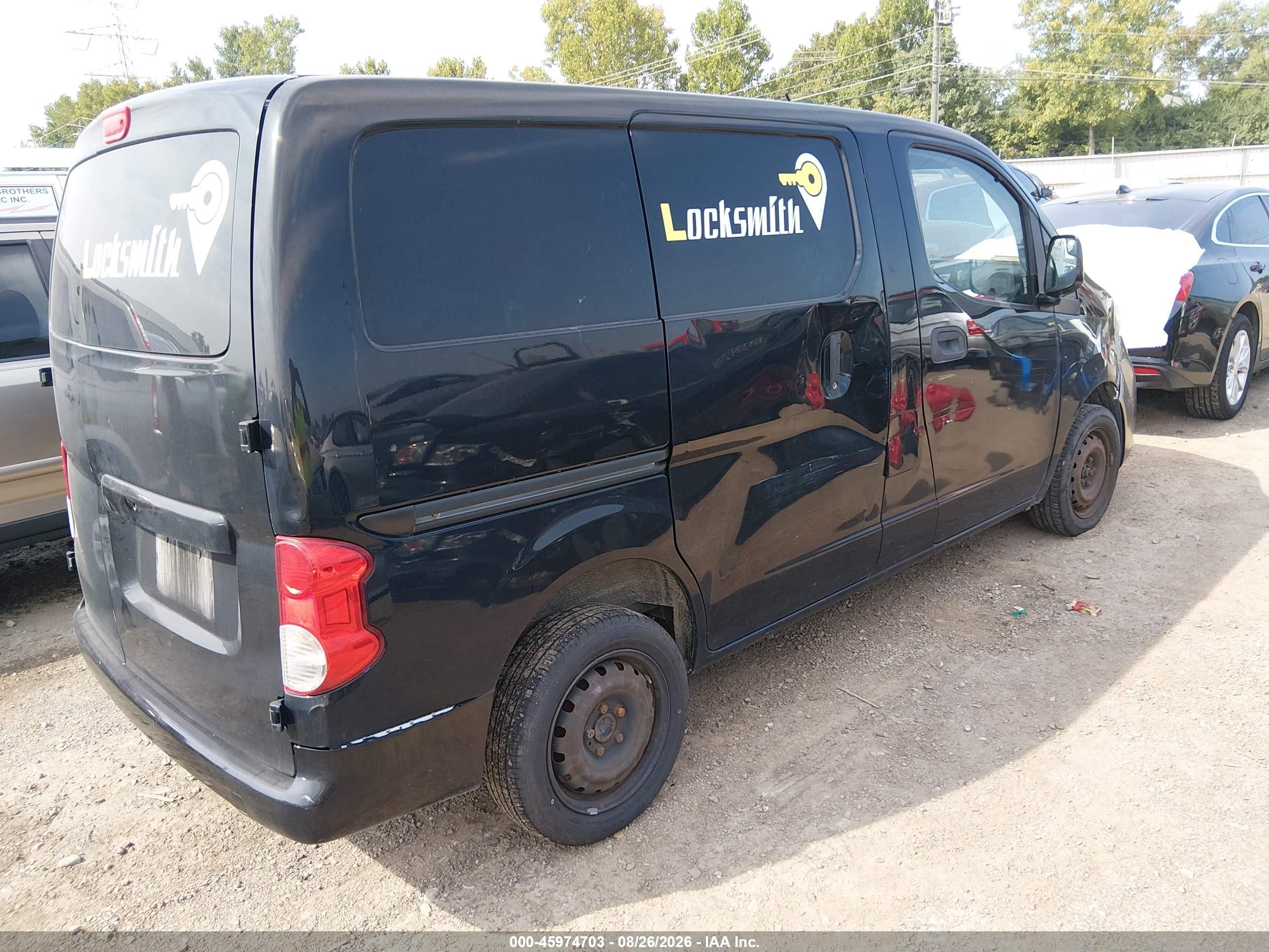 2014 Nissan Nv200 S/sv Black vin: 3N6CM0KN4EK692657