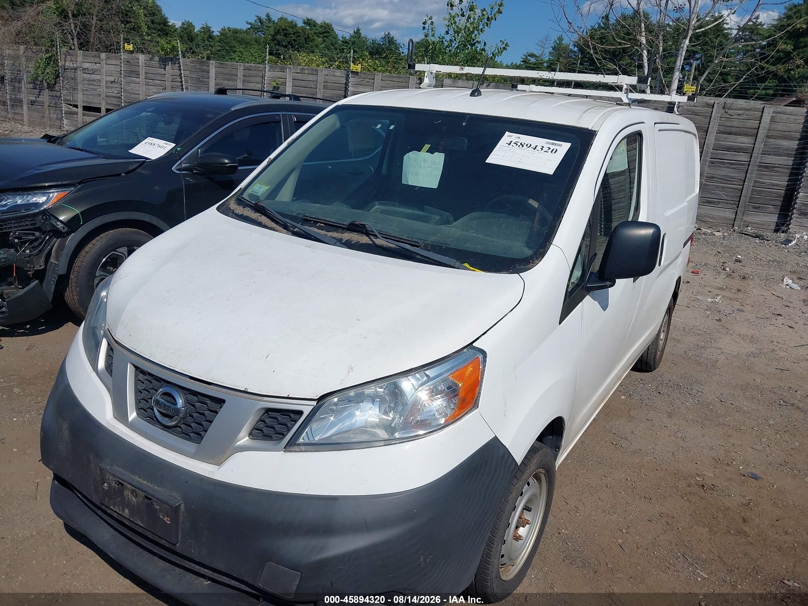 2014 Nissan Nv200 S White vin: 3N6CM0KN4EK702054