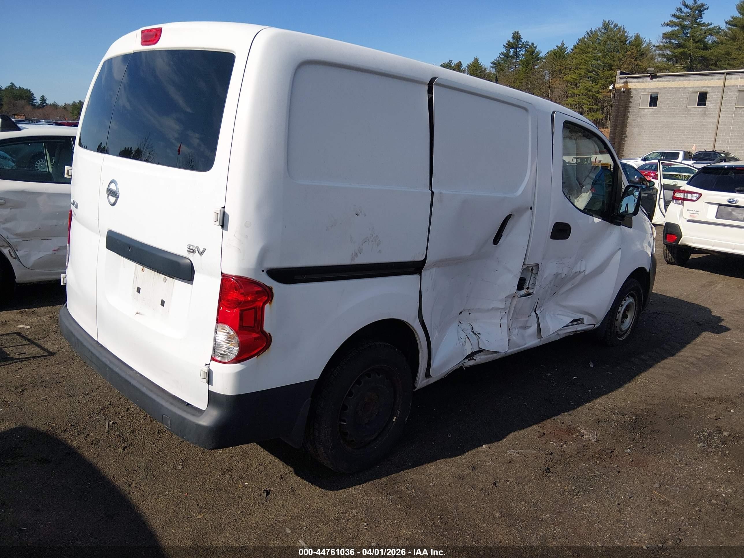 2015 Nissan Nv200 Sv White vin: 3N6CM0KN4FK703397