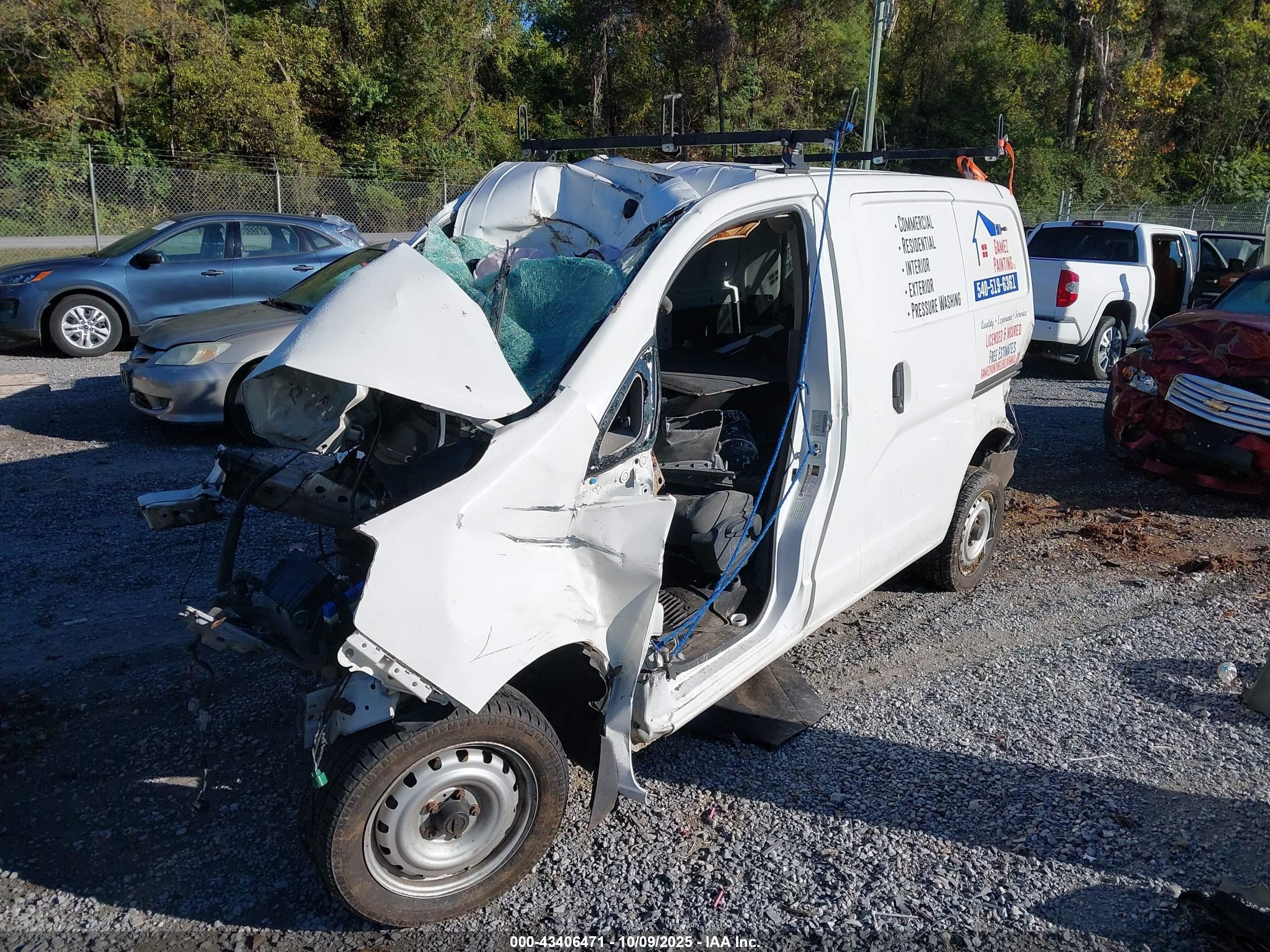 2014 Nissan Nv200 S/sv White vin: 3N6CM0KN5EK696684
