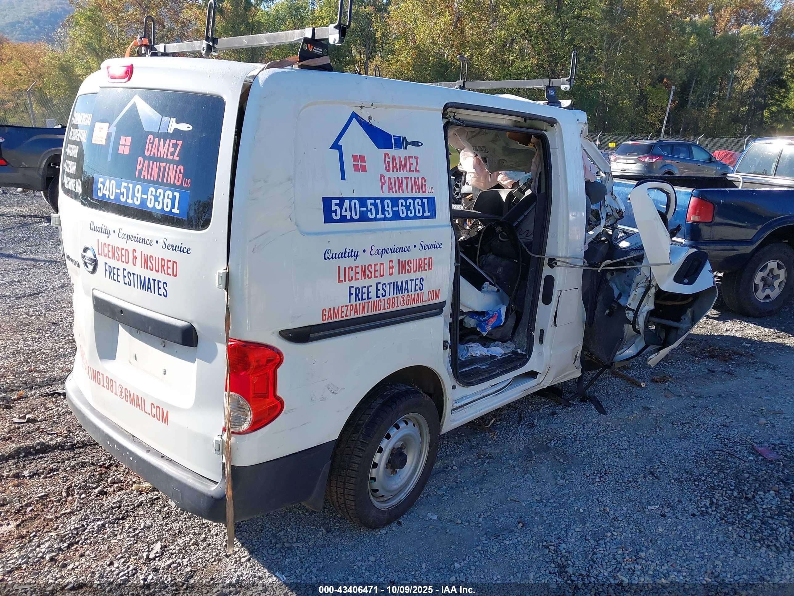 2014 Nissan Nv200 S/sv White vin: 3N6CM0KN5EK696684