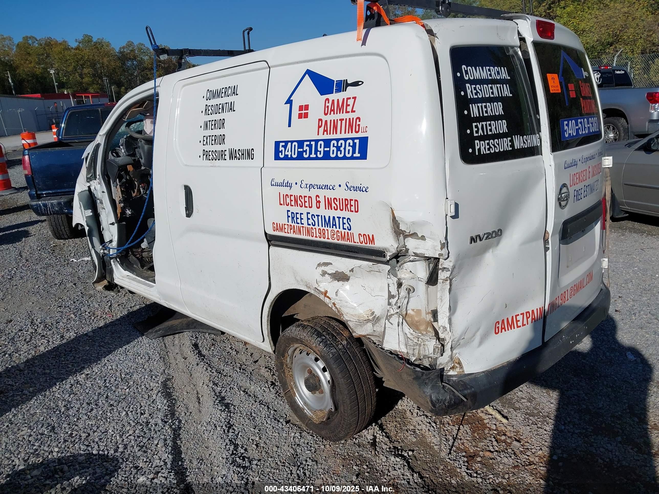 2014 Nissan Nv200 S/sv White vin: 3N6CM0KN5EK696684