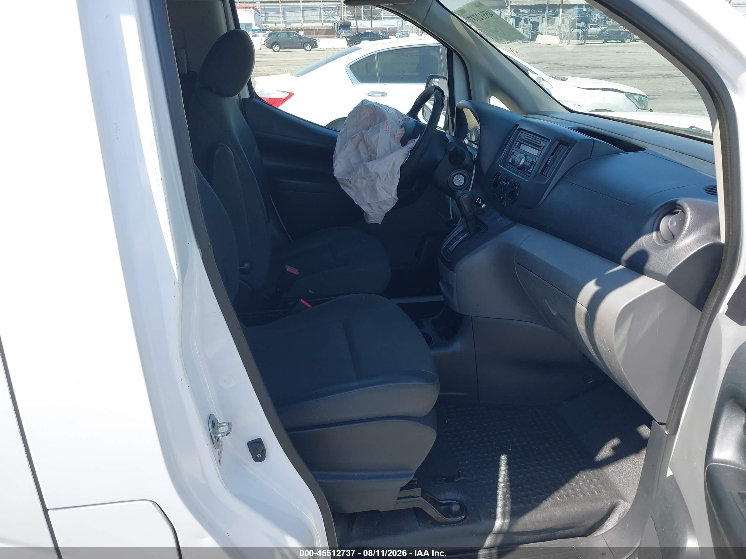 2015 Nissan Nv200 S/sv White vin: 3N6CM0KN5FK707247
