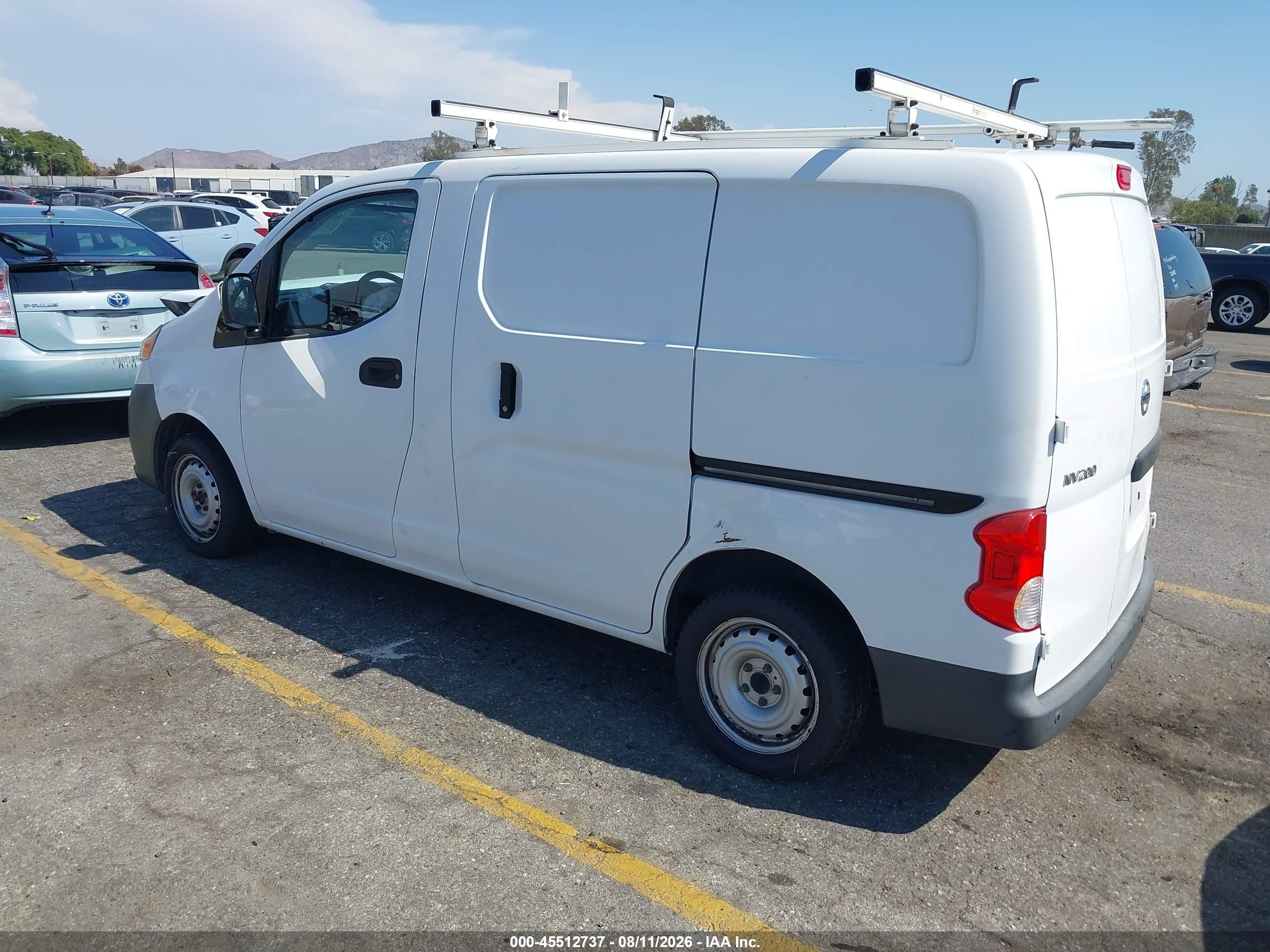 2015 Nissan Nv200 S/sv White vin: 3N6CM0KN5FK707247