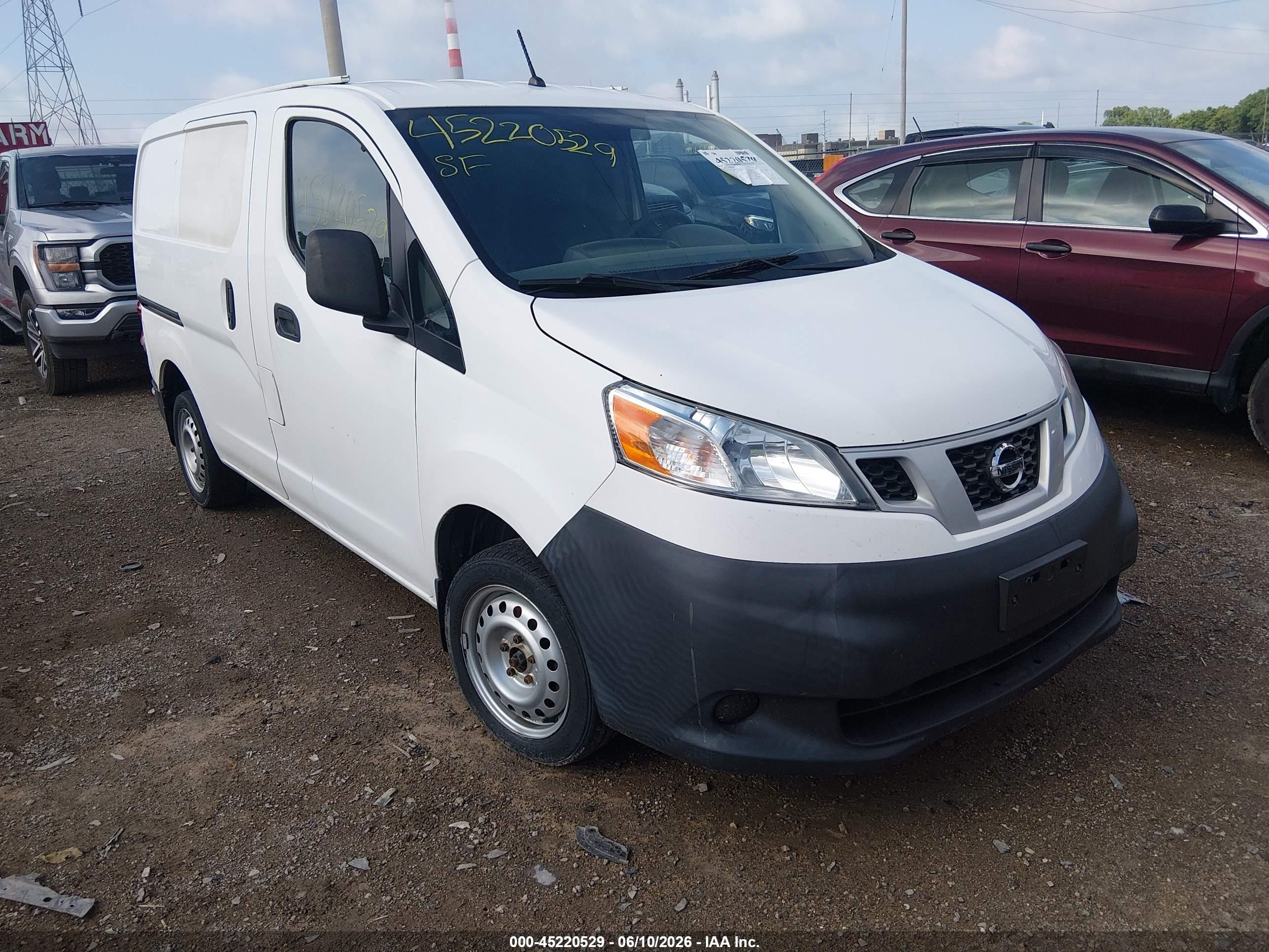 2015 Nissan Nv200 S/sv White vin: 3N6CM0KN5FK707250