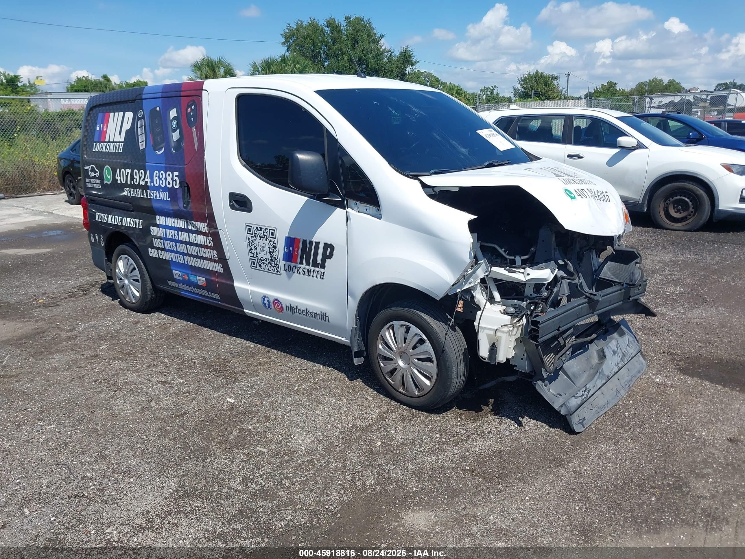 2015 Nissan Nv200 S White vin: 3N6CM0KN6FK734179