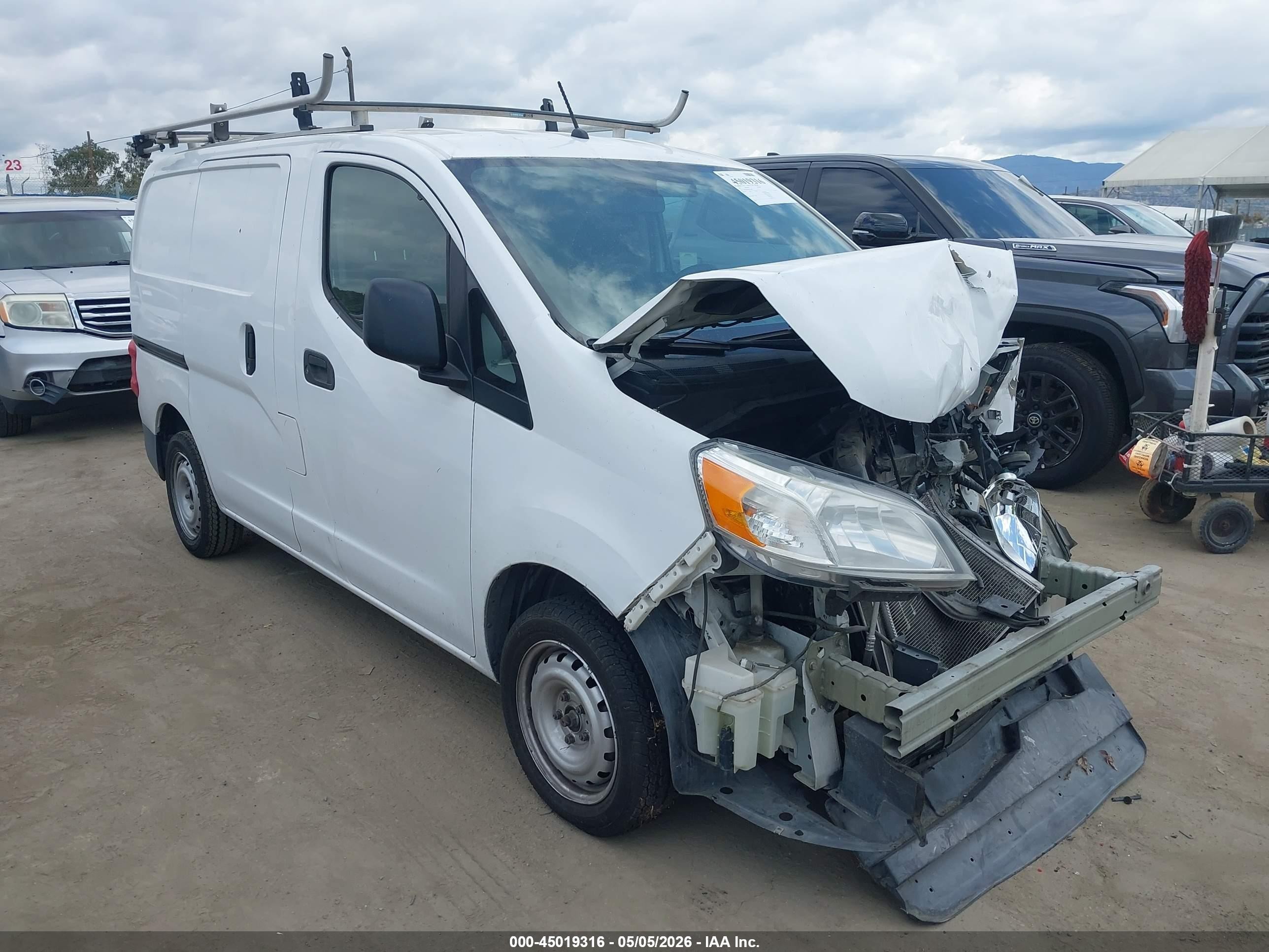 2015 Nissan Nv200 S/sv White vin: 3N6CM0KN6FK735087
