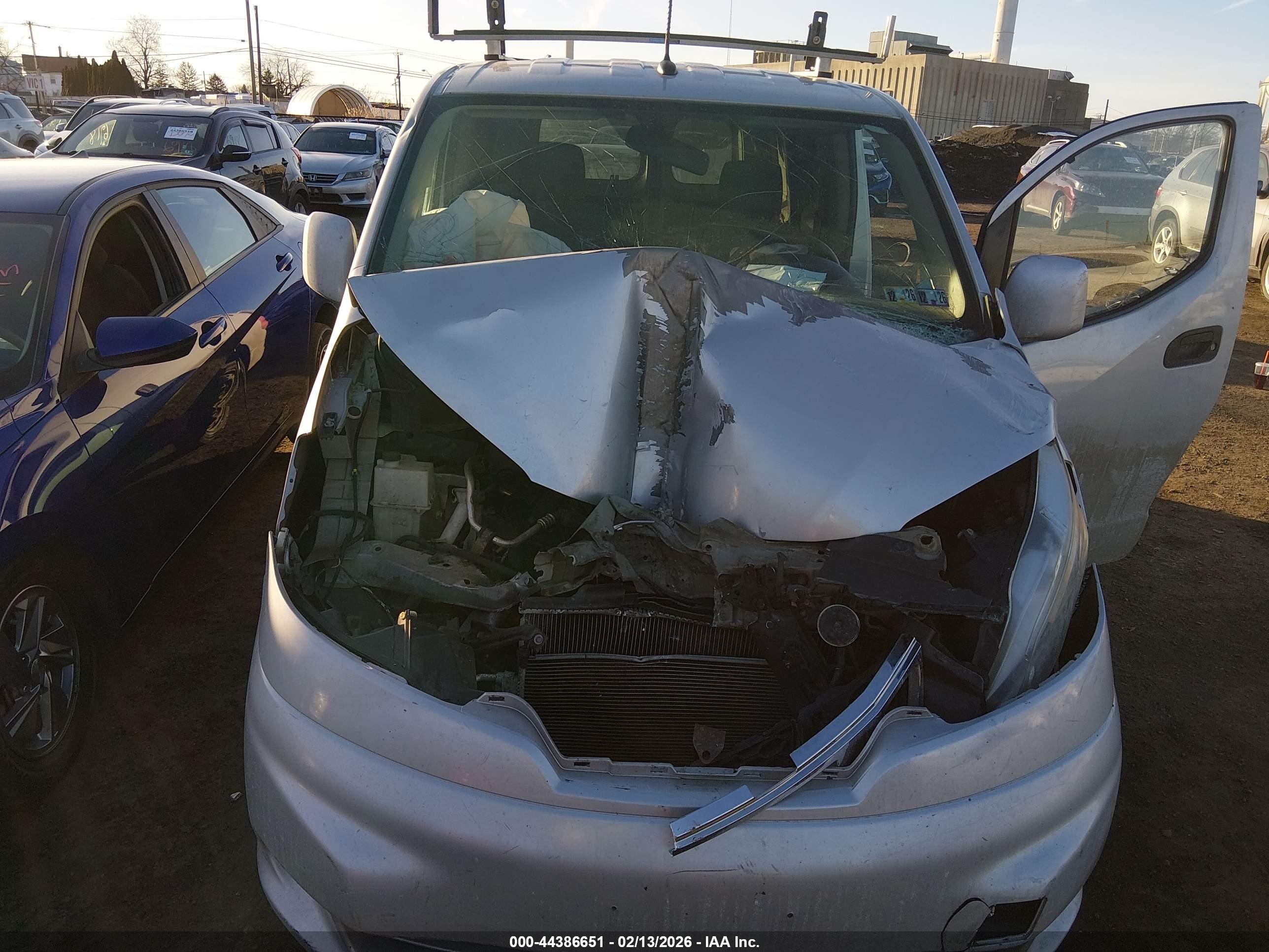2014 Nissan Nv200 S/sv Silver vin: 3N6CM0KN7EK692264