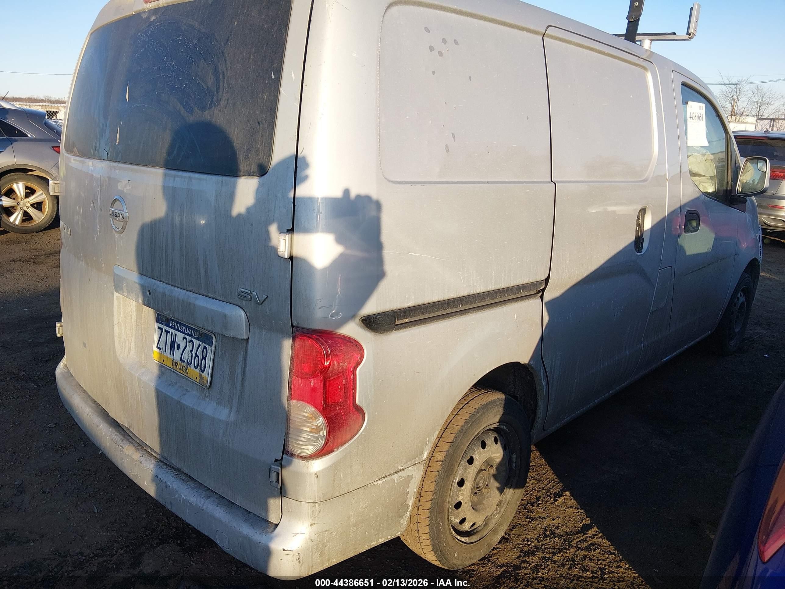 2014 Nissan Nv200 S/sv Silver vin: 3N6CM0KN7EK692264