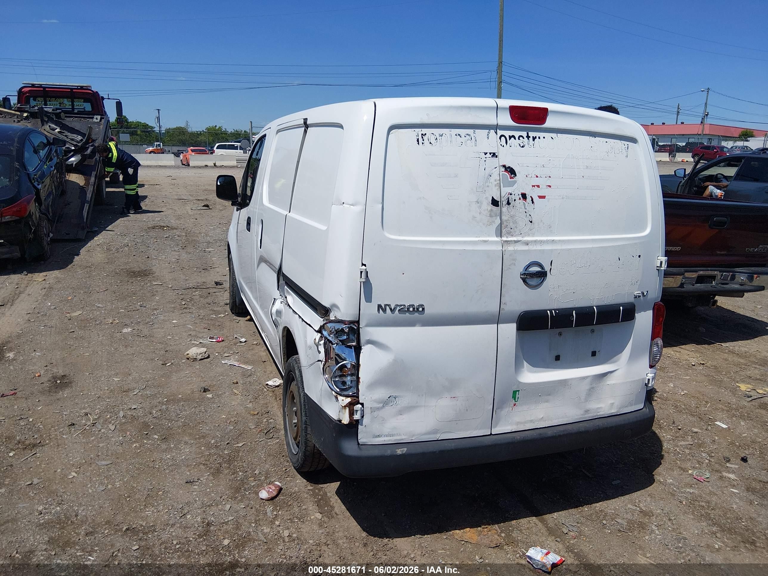2014 Nissan Nv200 Sv White vin: 3N6CM0KN7EK697965