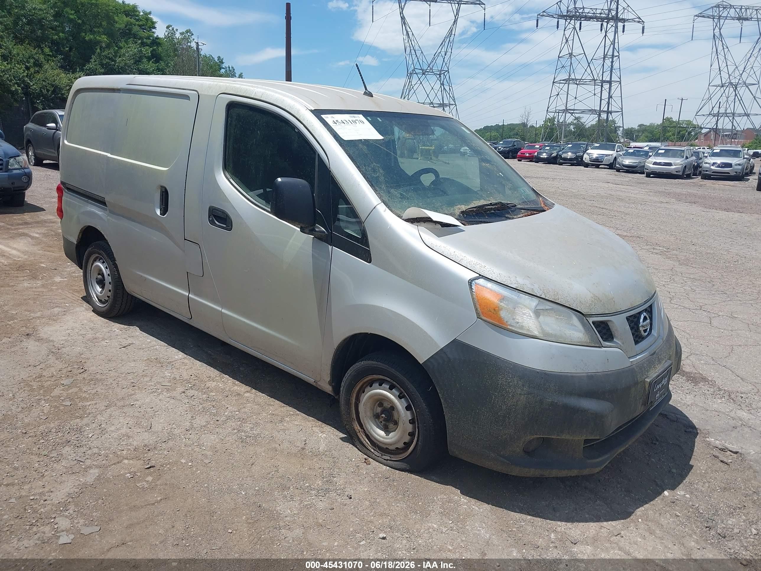2015 Nissan Nv200 S Silver vin: 3N6CM0KN7FK697787