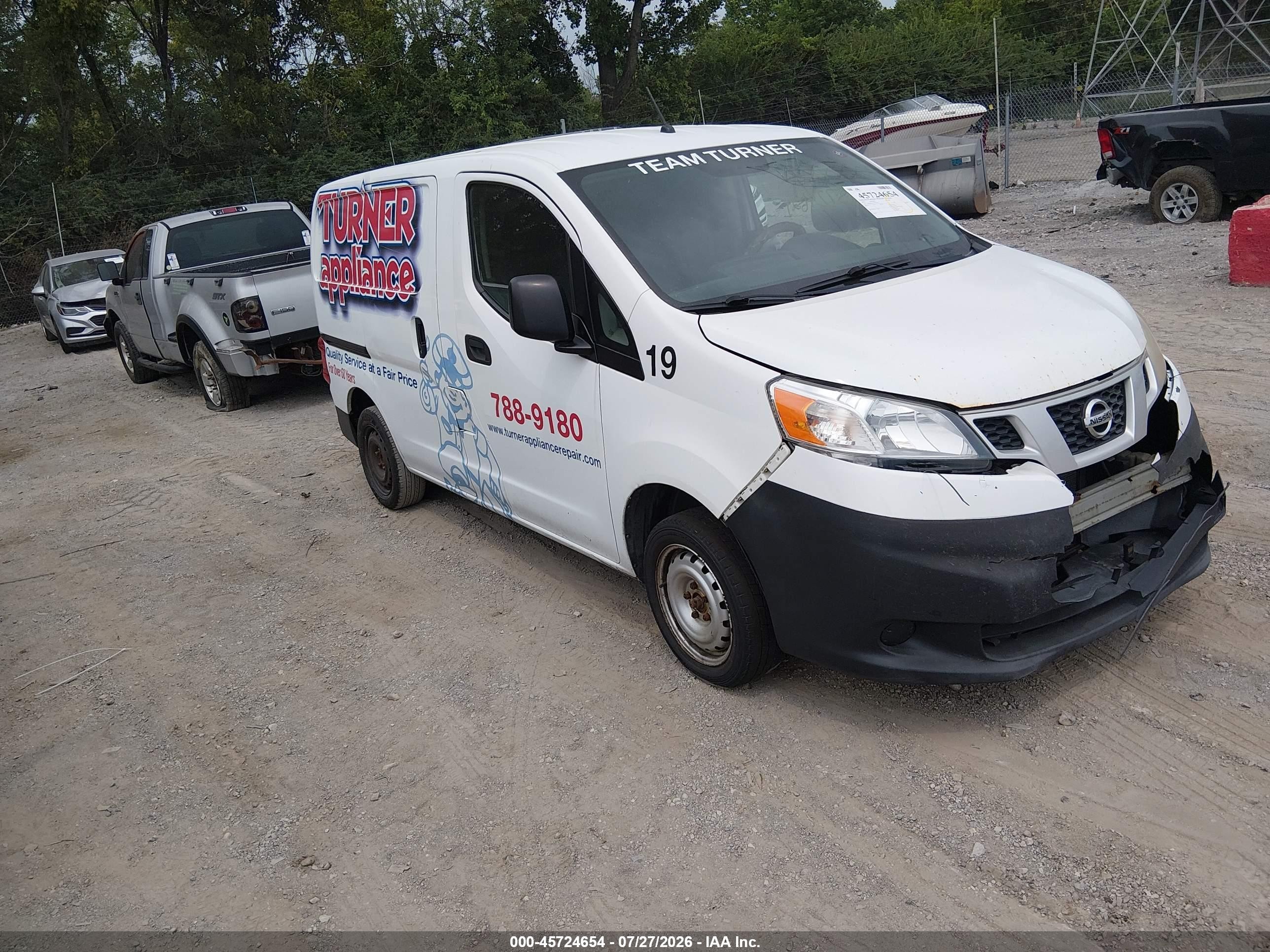 2015 Nissan Nv200 Sv White vin: 3N6CM0KN7FK701823