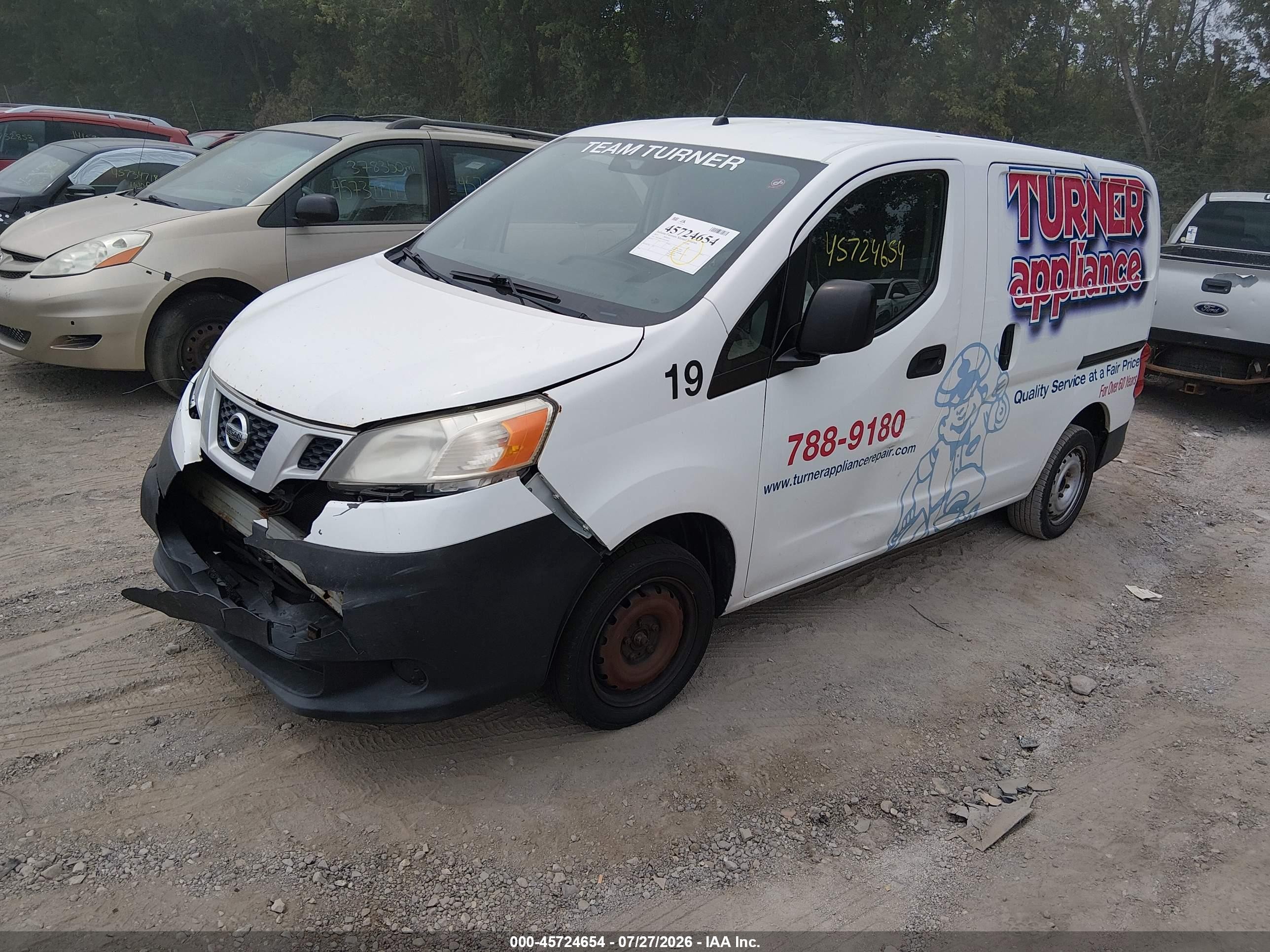 2015 Nissan Nv200 Sv White vin: 3N6CM0KN7FK701823