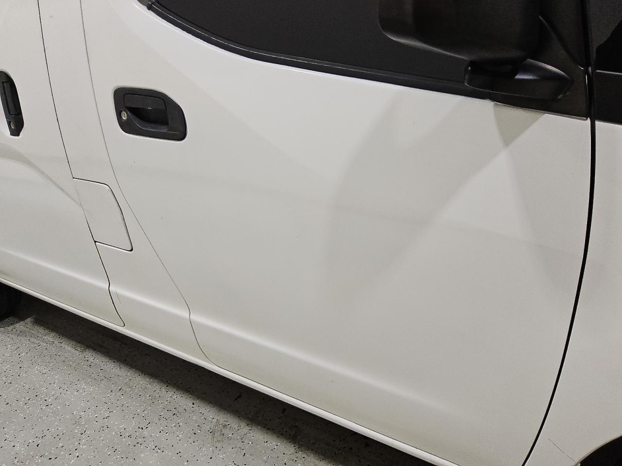 2015 Nissan Nv200 S White vin: 3N6CM0KN8FK718887 Damage: Right Front Door, Previous Repair, Substandard Repair