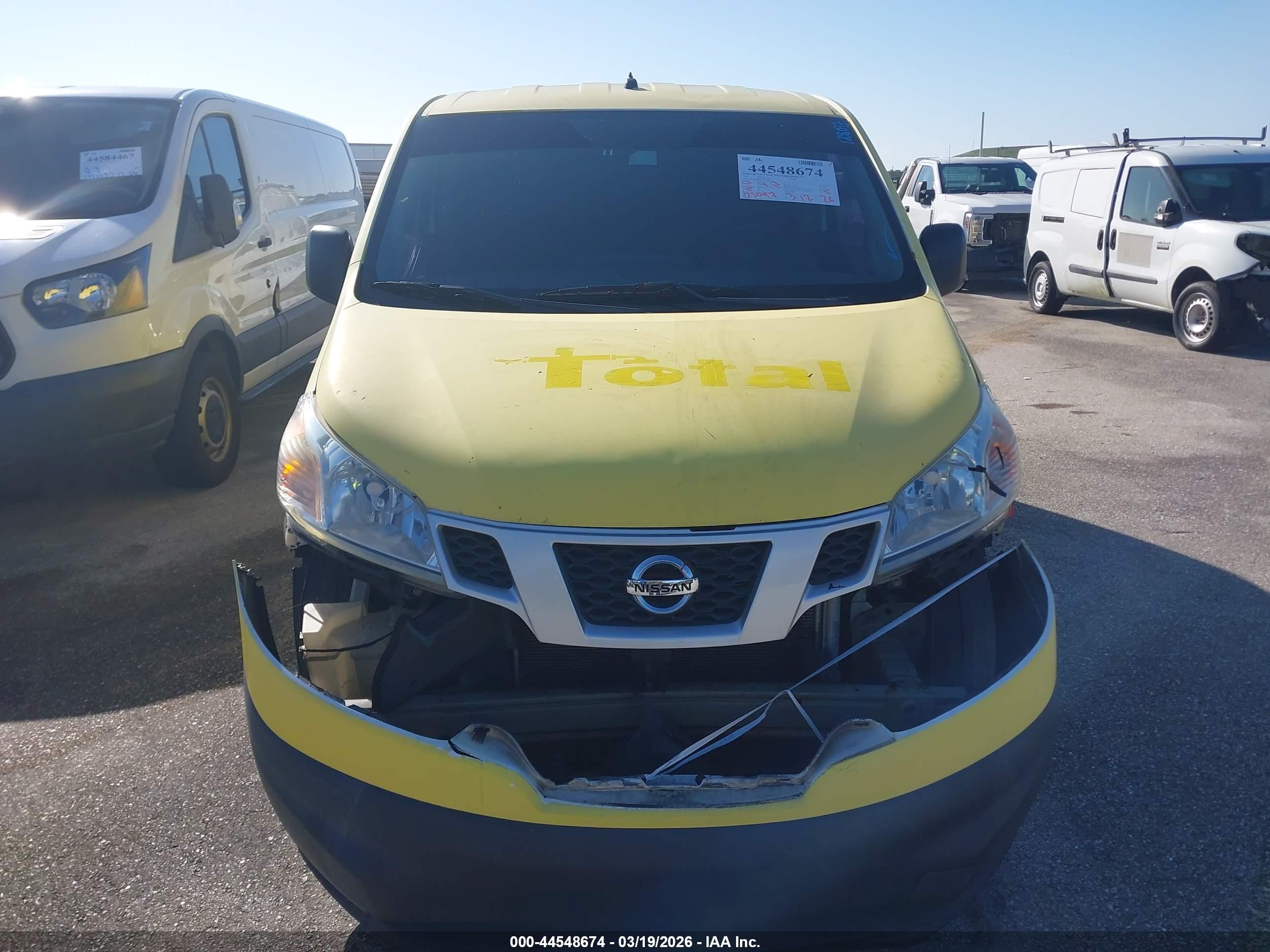 2015 Nissan Nv200 S/sv Желтый vin: 3N6CM0KN9FK712533