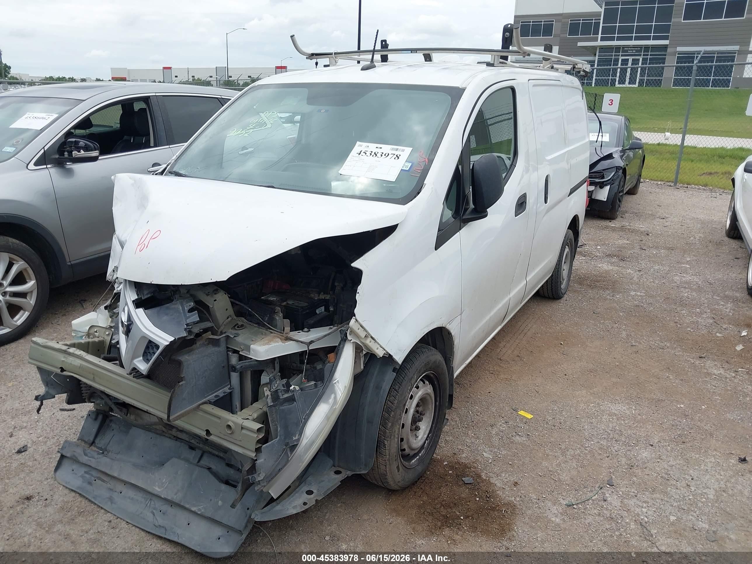 2015 Nissan Nv200 S/sv White vin: 3N6CM0KN9FK719952
