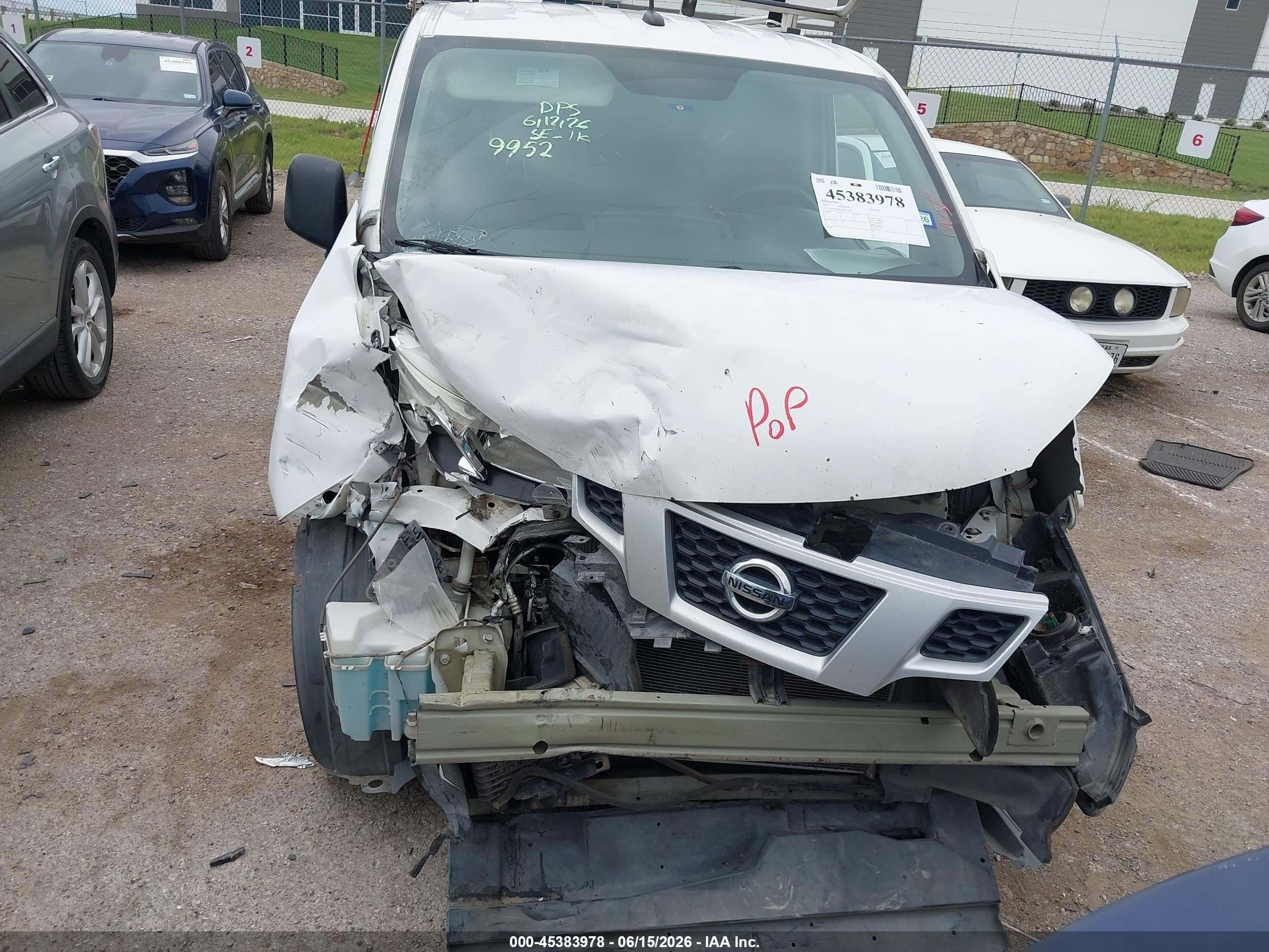 2015 Nissan Nv200 S/sv White vin: 3N6CM0KN9FK719952