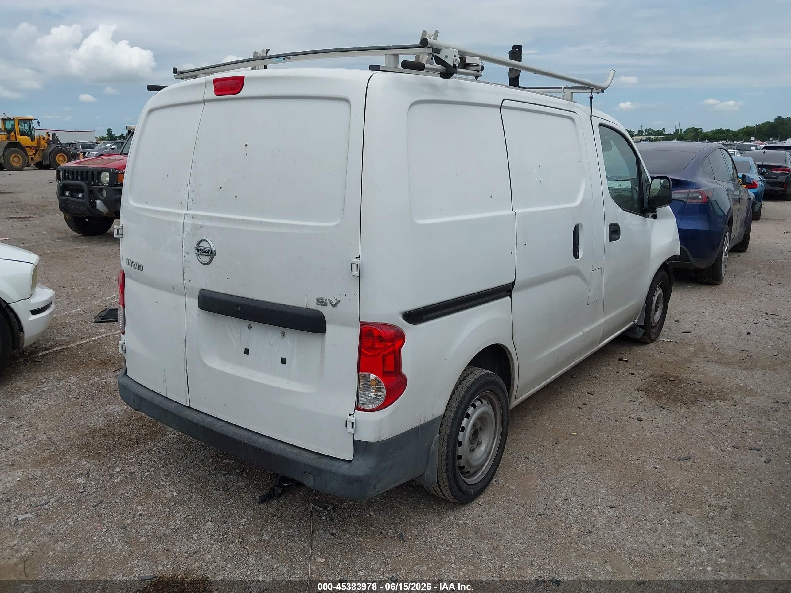 2015 Nissan Nv200 S/sv White vin: 3N6CM0KN9FK719952