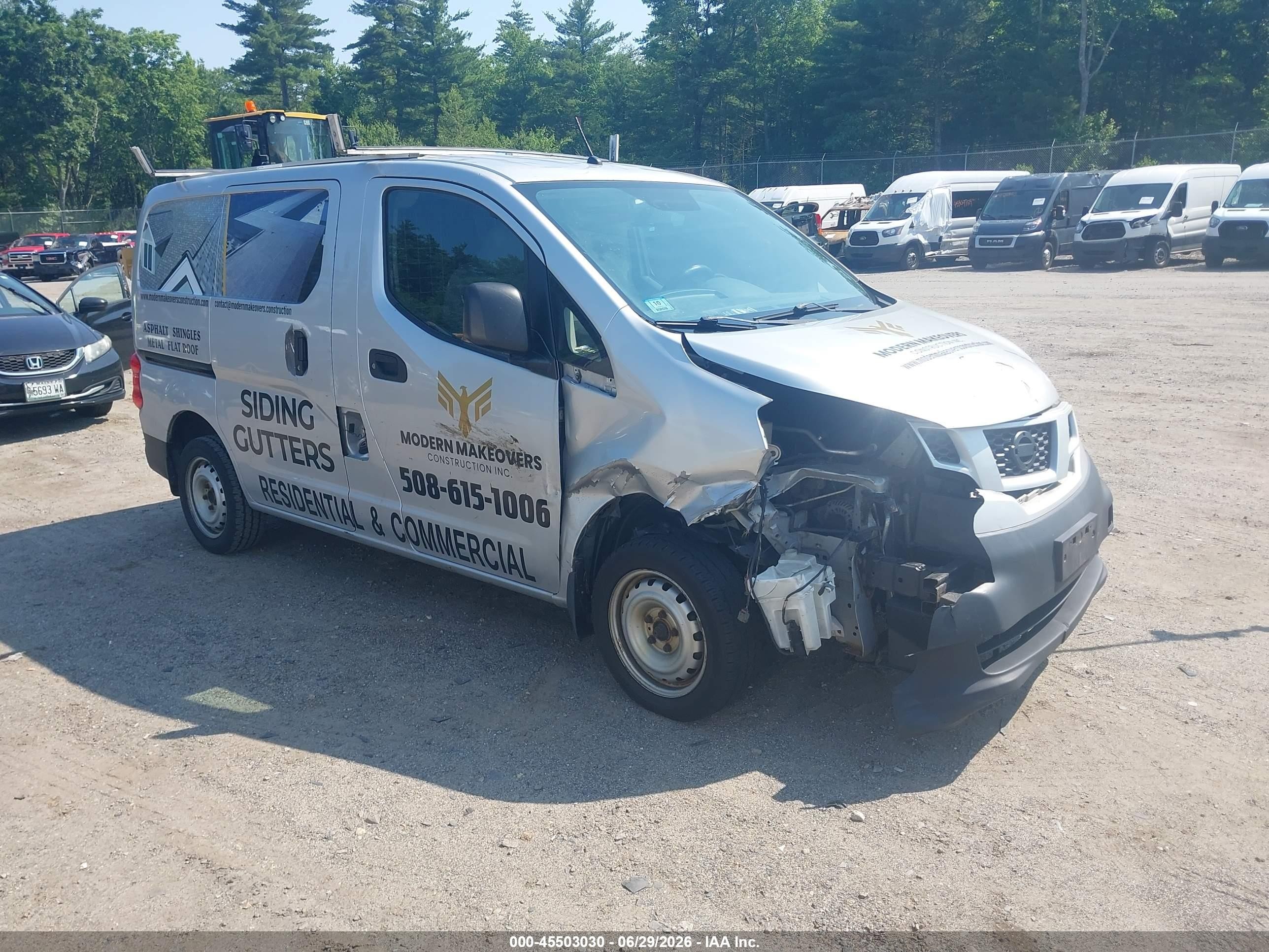 2014 Nissan Nv200 S Silver vin: 3N6CM0KNXEK699340