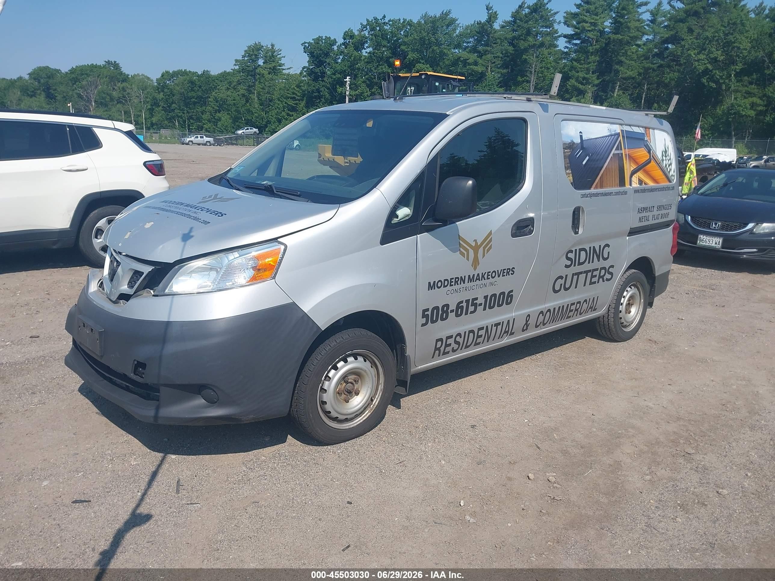 2014 Nissan Nv200 S Silver vin: 3N6CM0KNXEK699340
