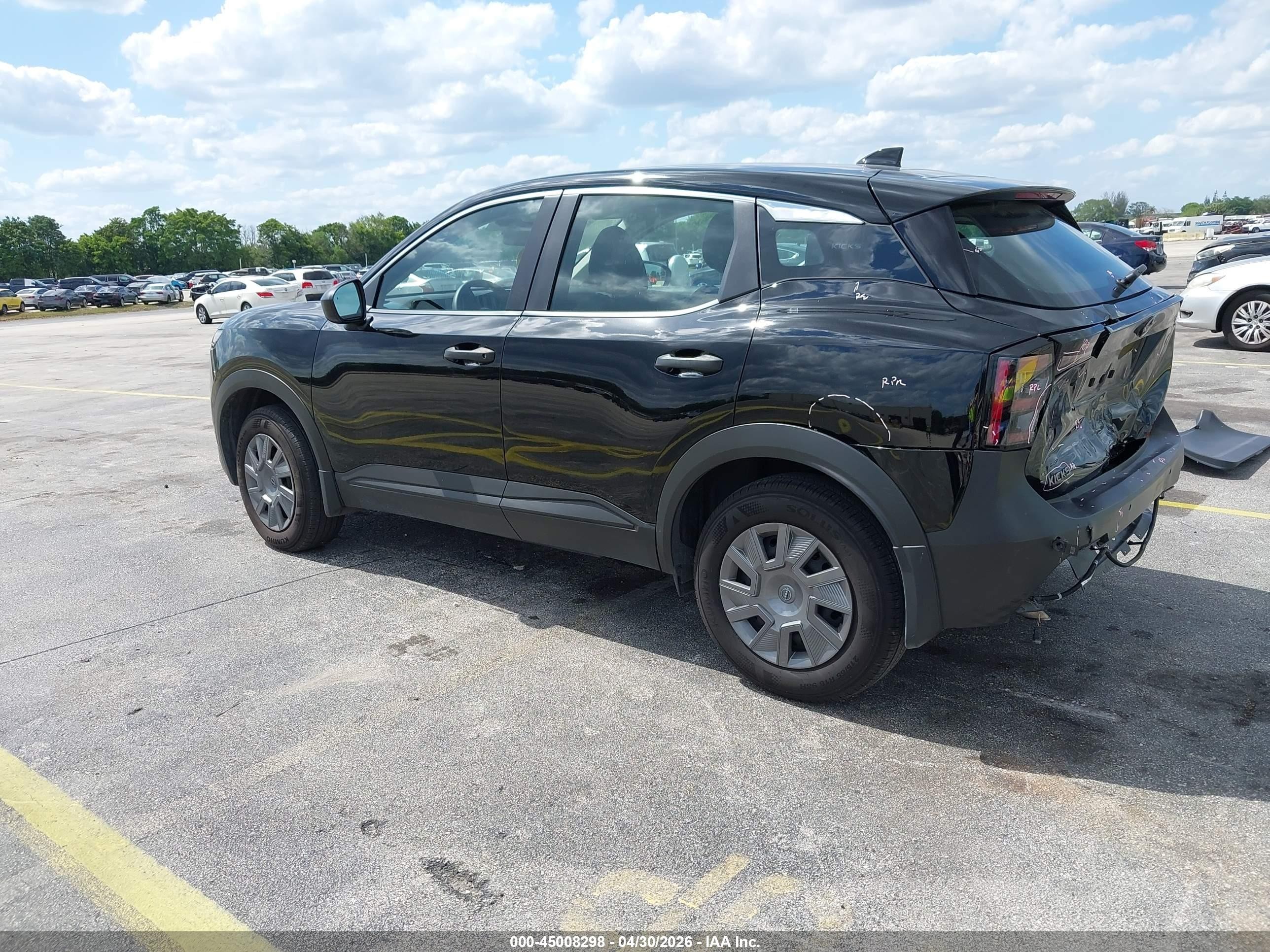 2025 Nissan Kicks S Fwd Black vin: 3N8AP6BA5SL395778