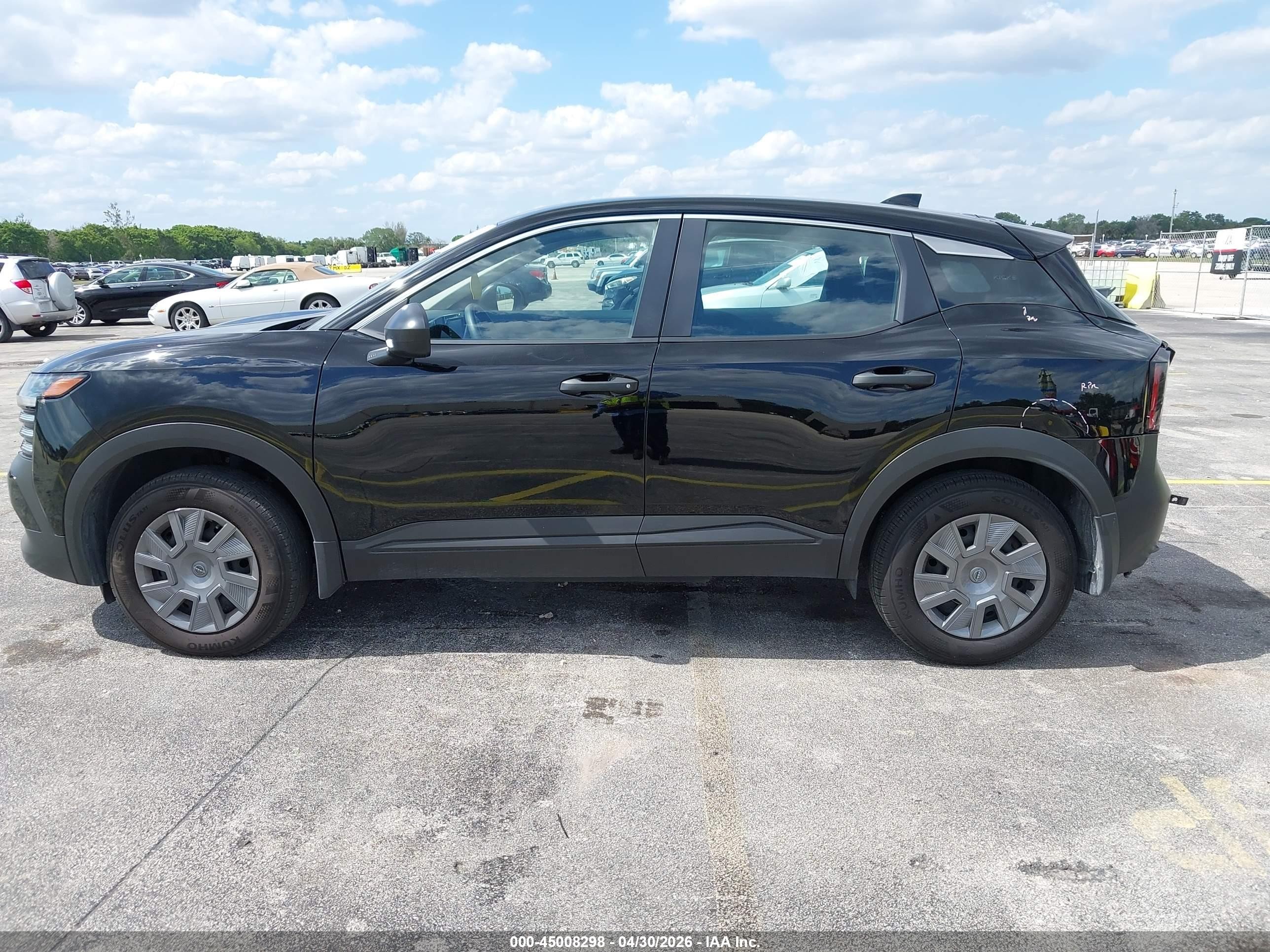 2025 Nissan Kicks S Fwd Black vin: 3N8AP6BA5SL395778