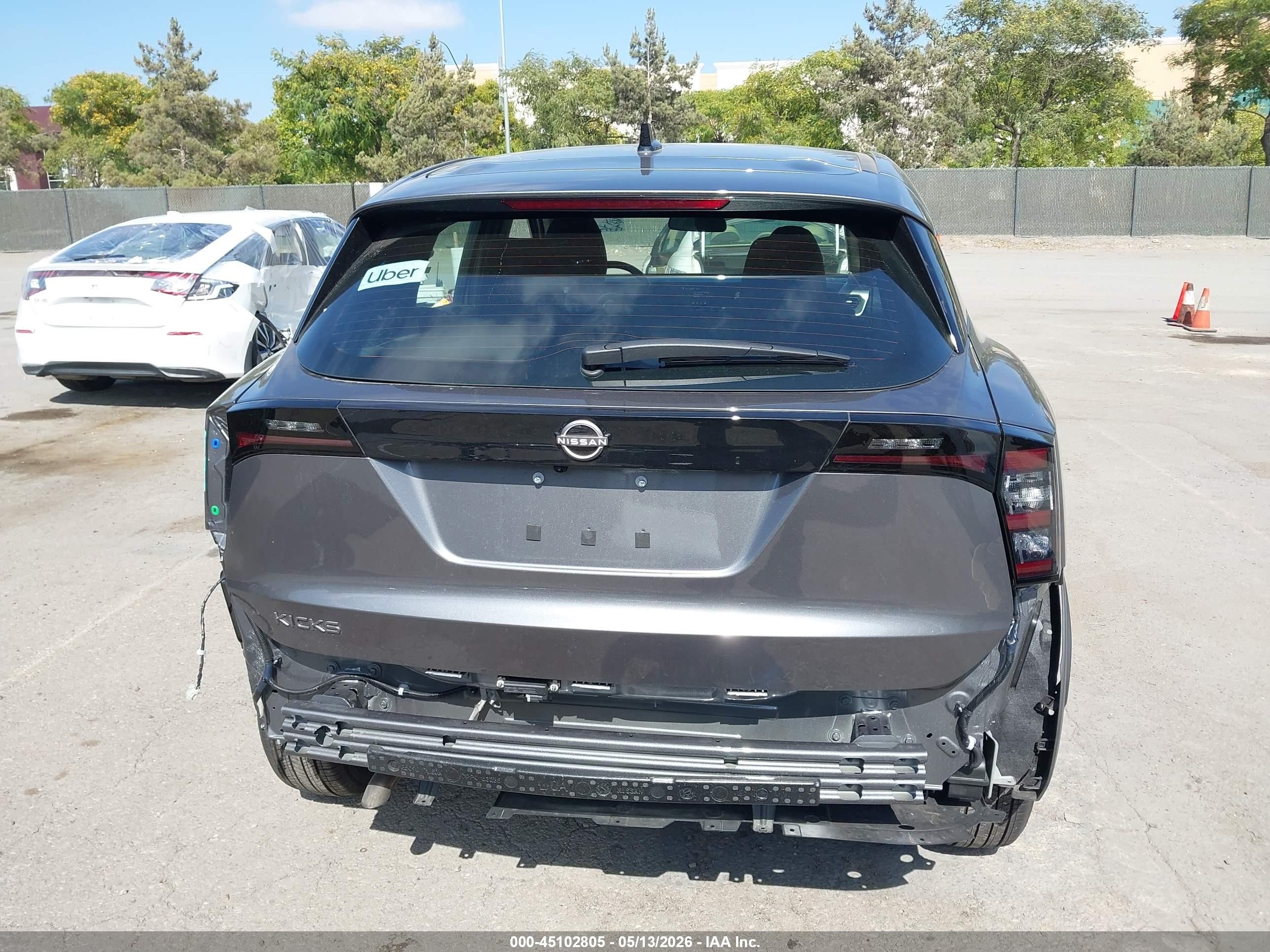 2026 Nissan Kicks S Gray vin: 3N8AP6BE1TL351331