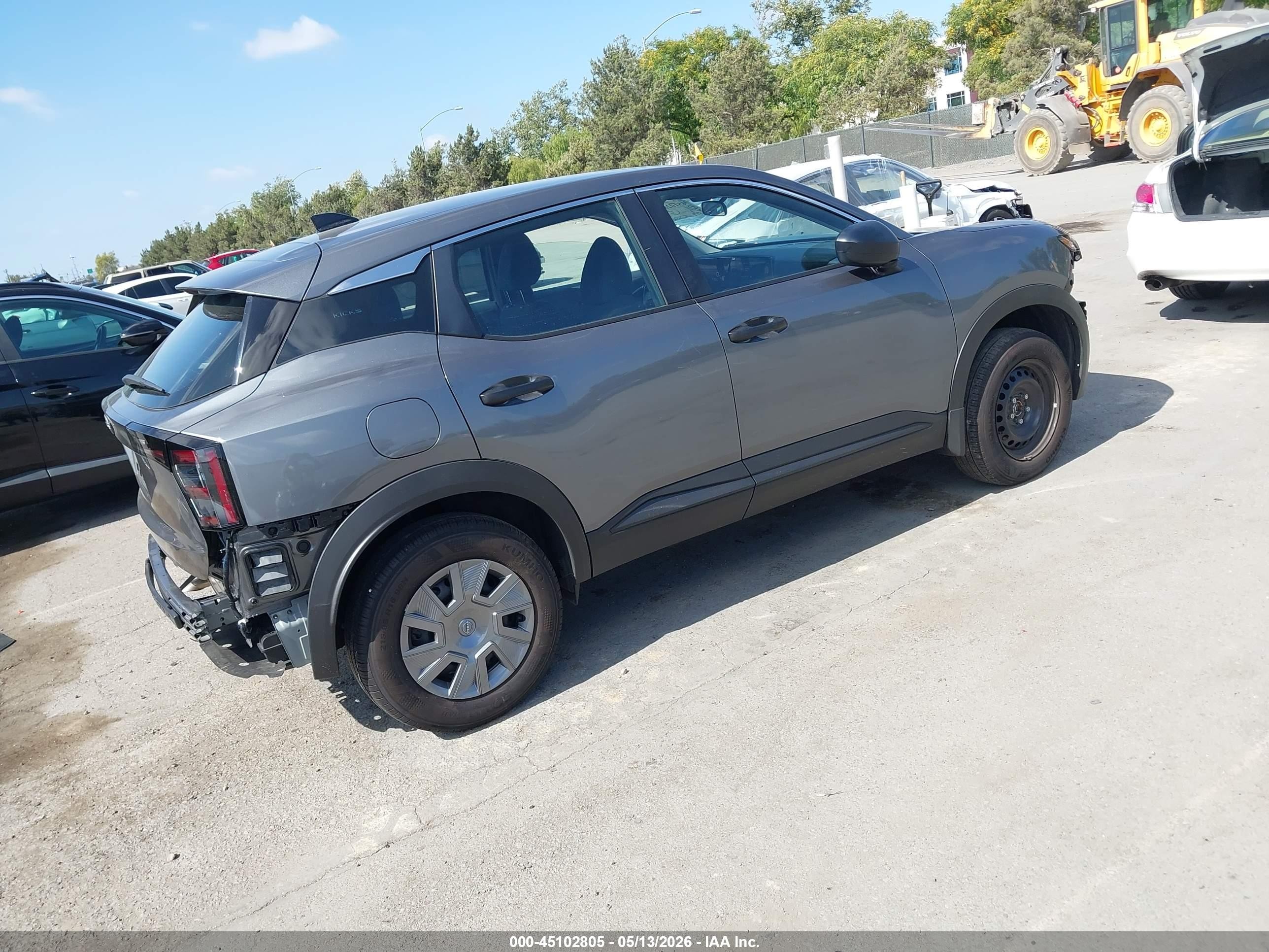 2026 Nissan Kicks S Gray vin: 3N8AP6BE1TL351331
